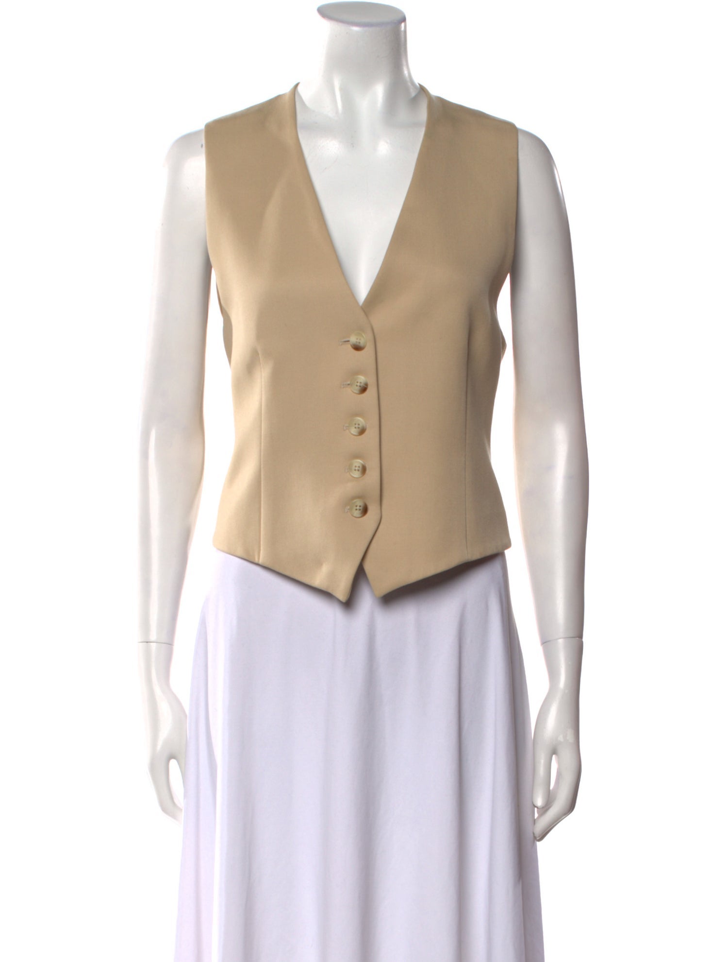 Nili Lotan Wool V-Neck Crop Top