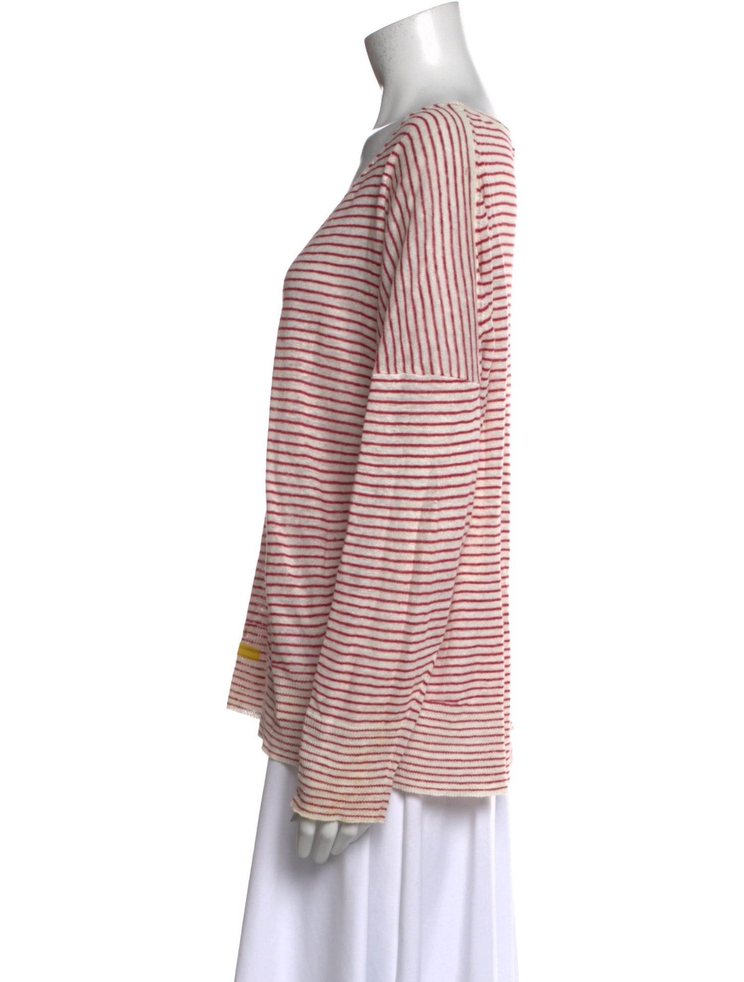 Nili Lotan Linen Striped Top