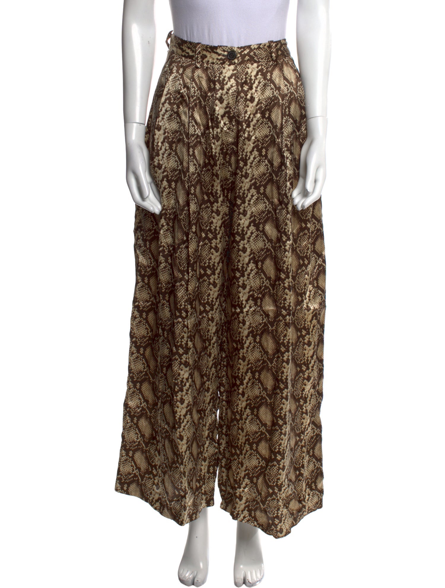 Nili Lotan Silk Wide Leg Pants