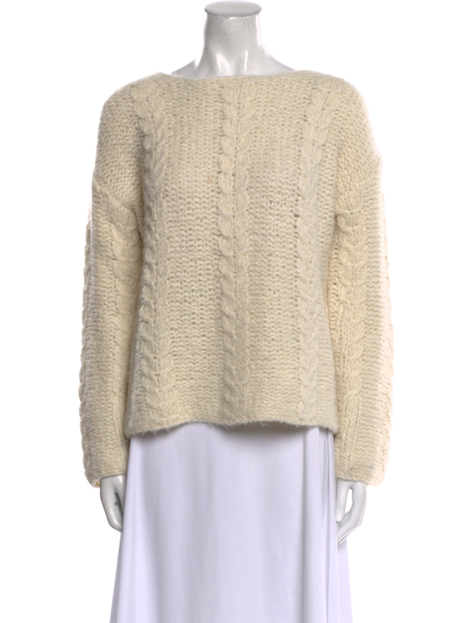 Nili Lotan Alpaca Bateau Neckline Sweater