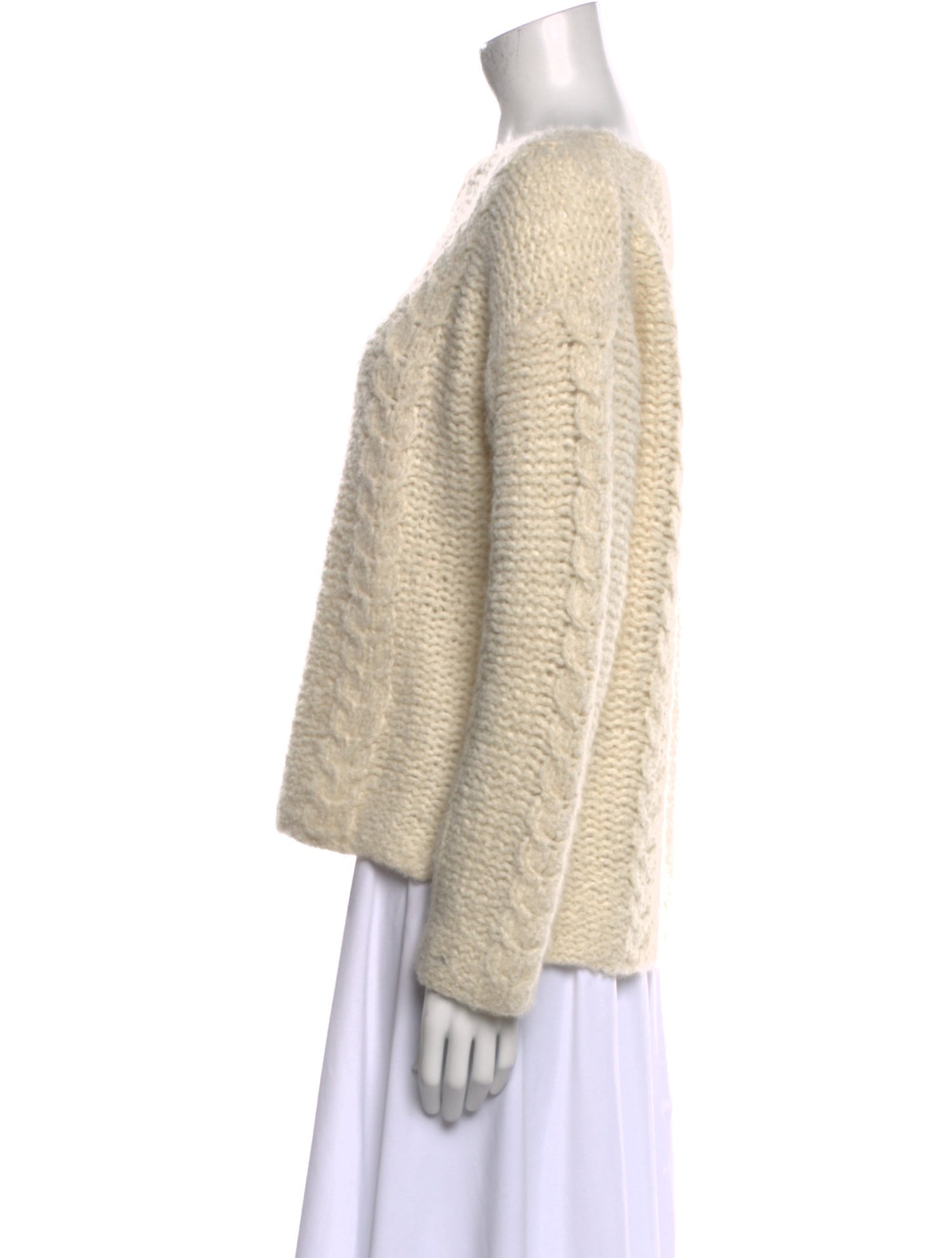 Nili Lotan Alpaca Bateau Neckline Sweater