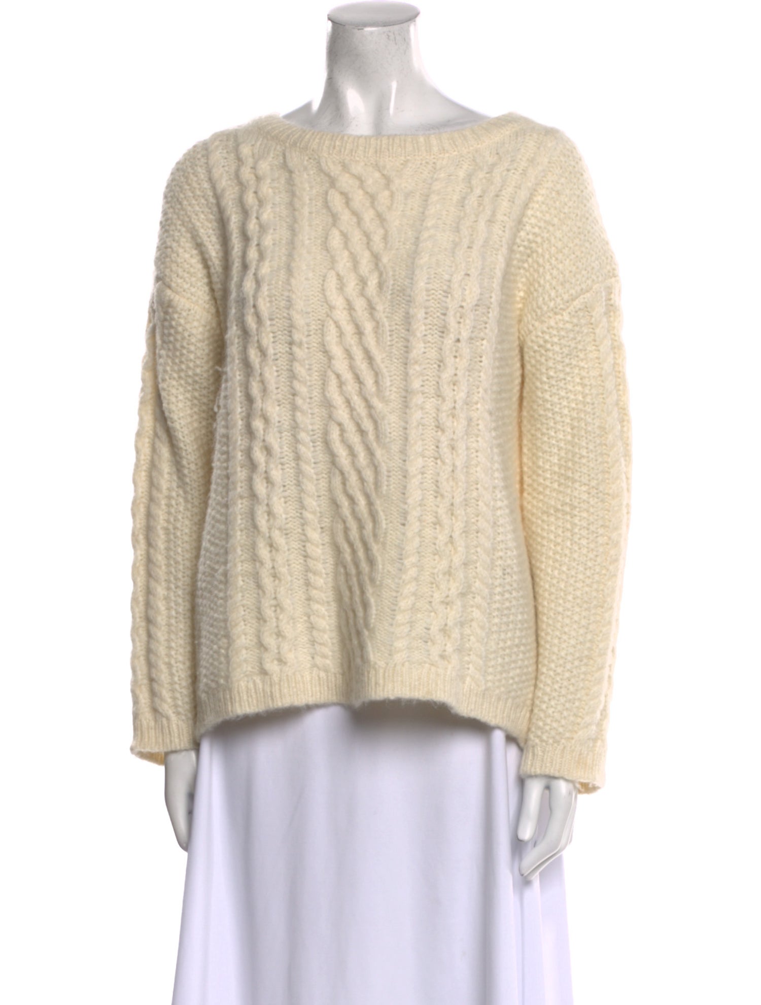 Nili Lotan Alpaca Bateau Neckline Sweater