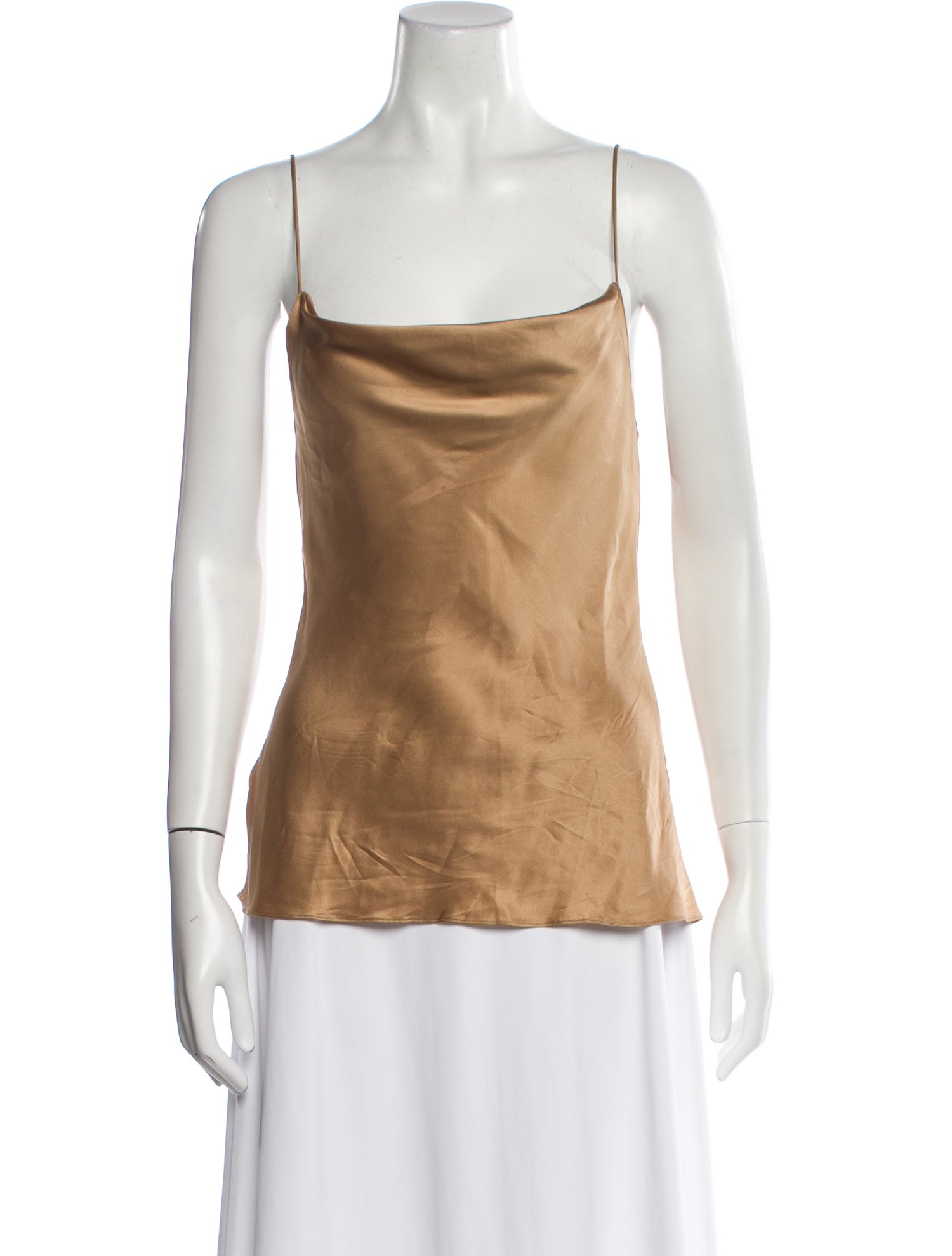 Nili Lotan Silk Square Neckline Top