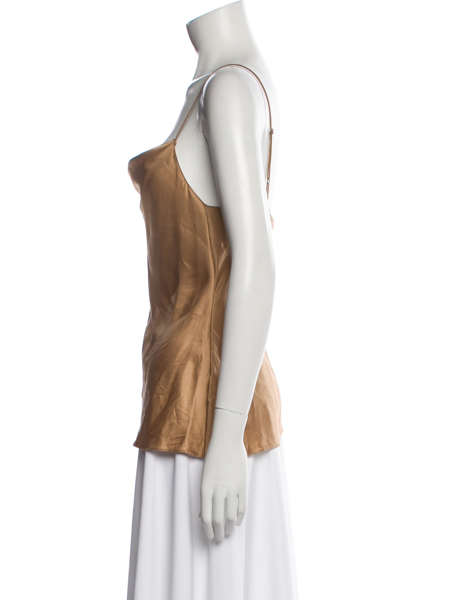 Nili Lotan Silk Square Neckline Top