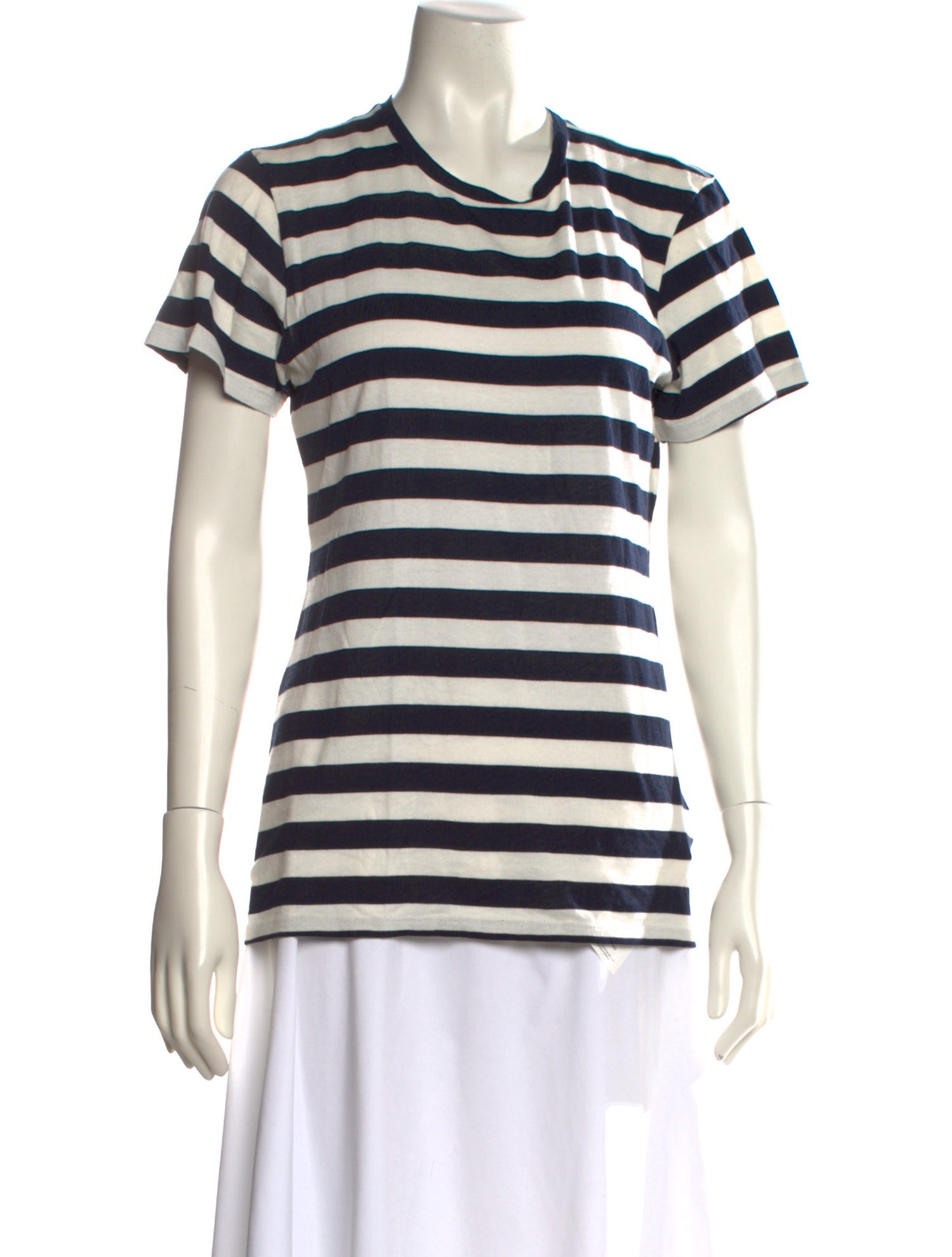 Nili Lotan Striped Scoop Neck T-Shirt w/ Tags