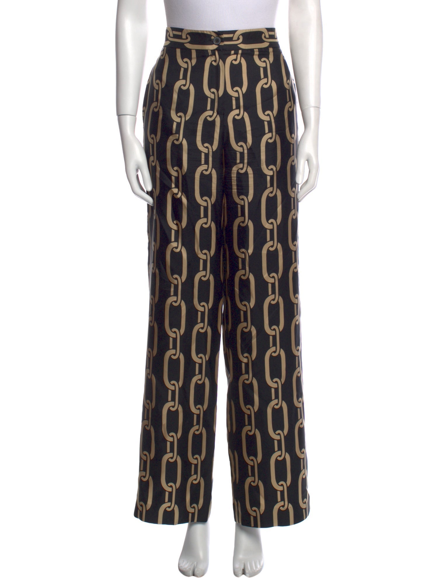 Nili Lotan Silk Wide Leg Pants