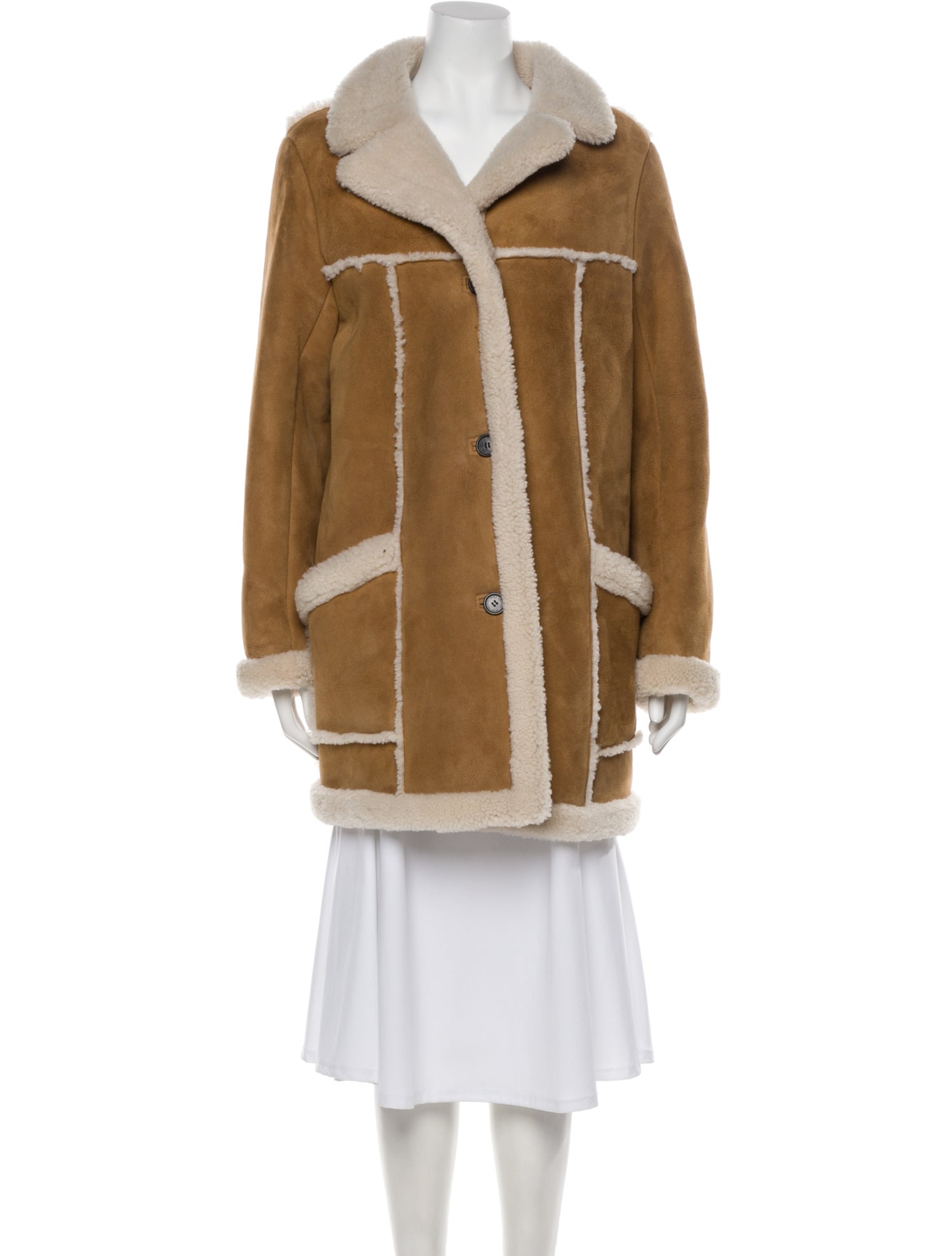 Nili Lotan Lamb Fur Faux Fur Coat