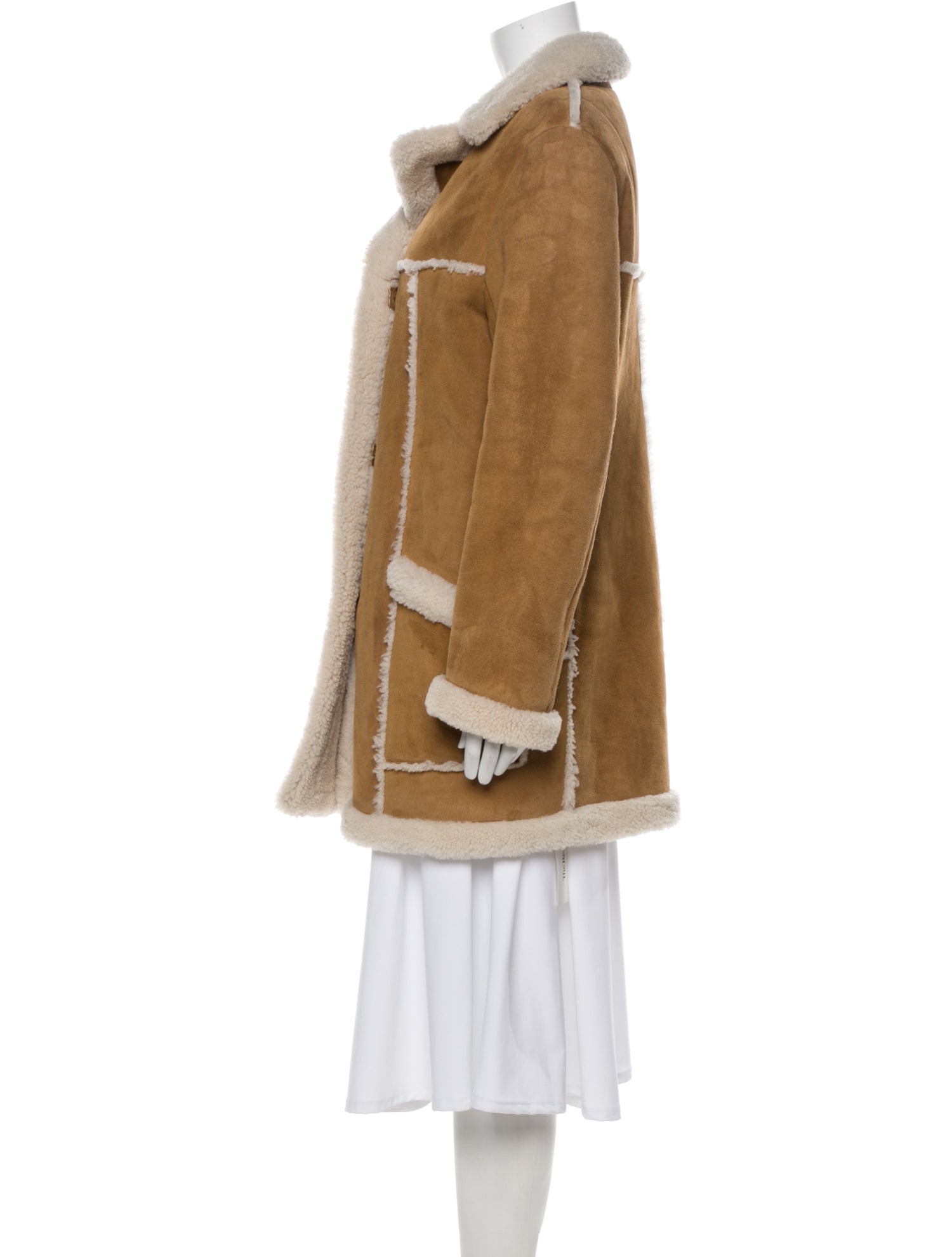 Nili Lotan Lamb Fur Faux Fur Coat