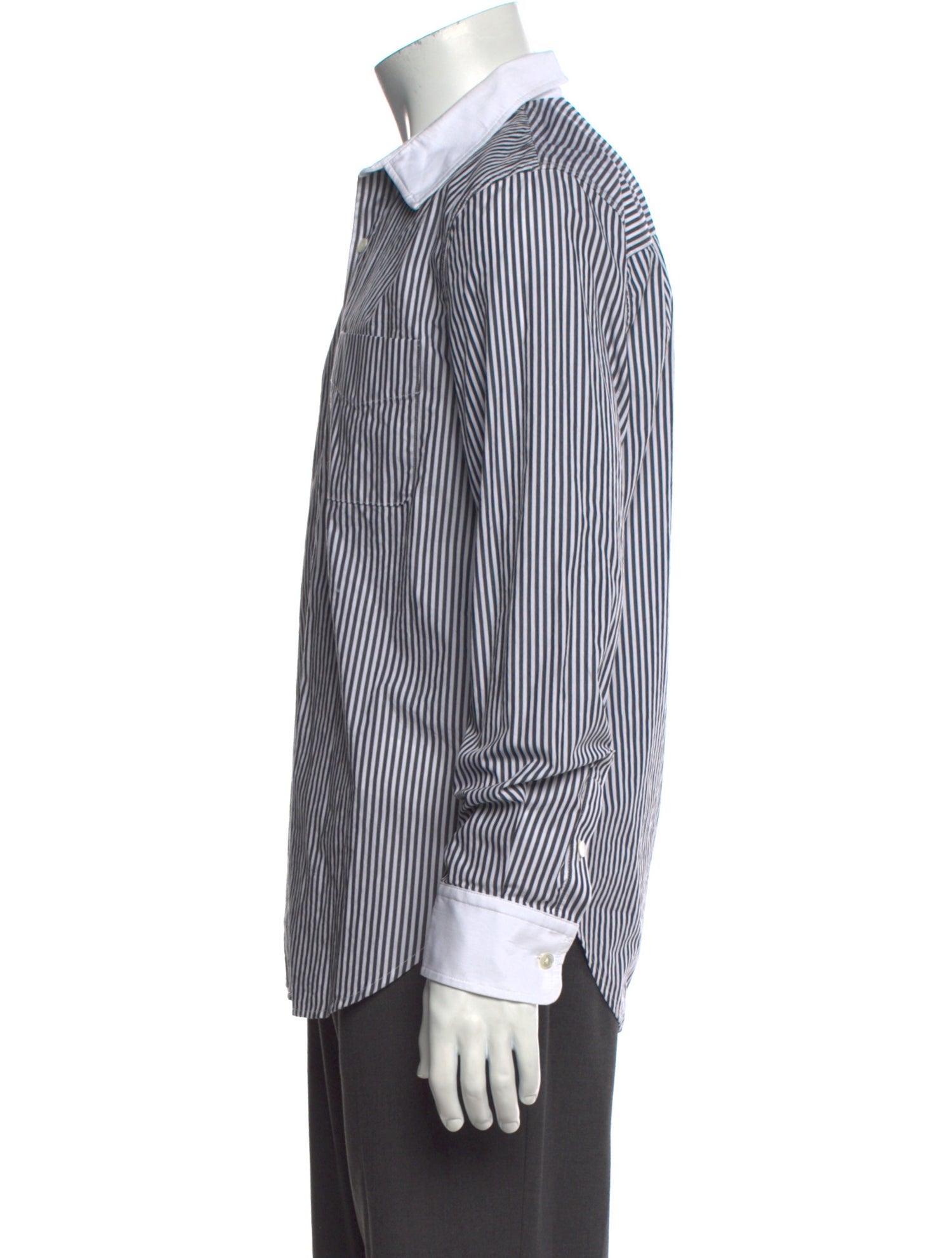 Nili Lotan Striped Long Sleeve Shirt
