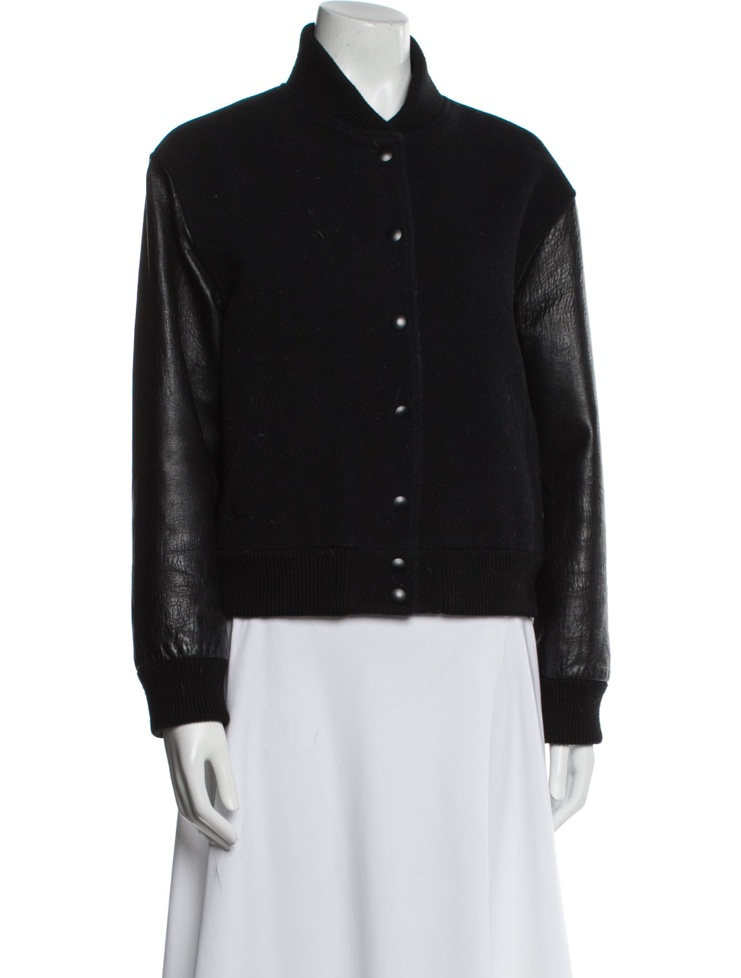 Nili Lotan Wool Bomber Jacket