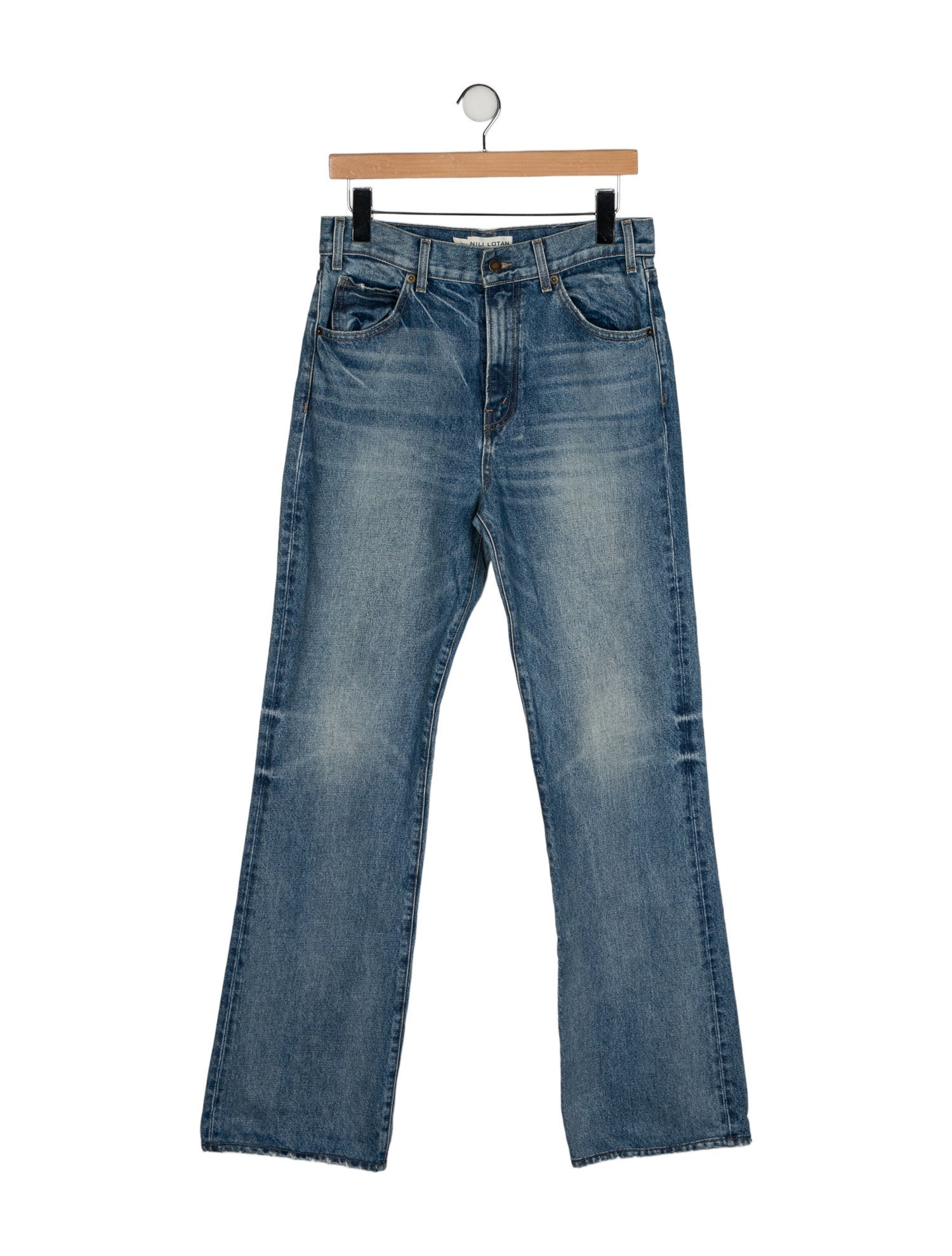 Nili Lotan High-Rise Wide Leg Jeans