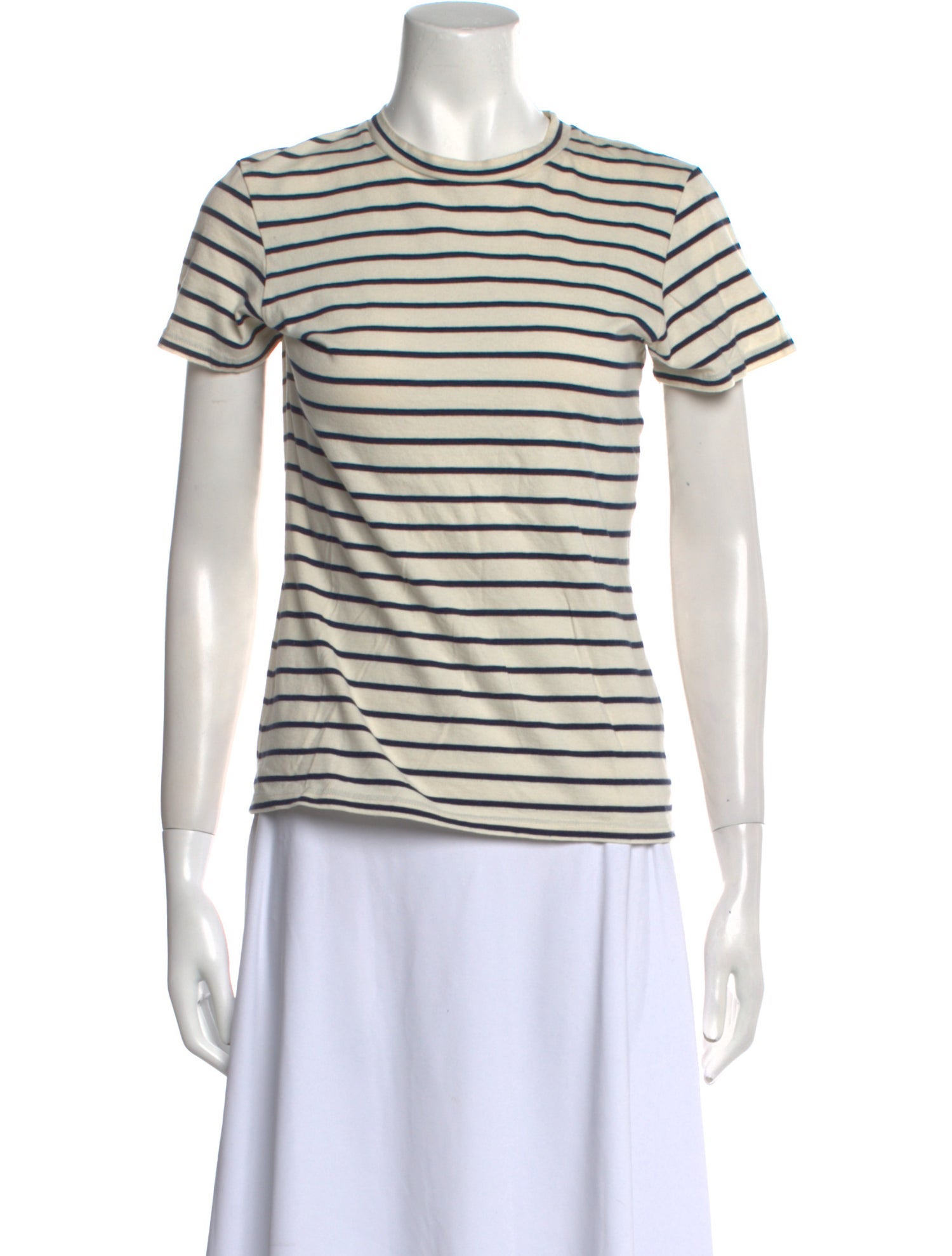 Nili Lotan Striped Crew Neck T-Shirt