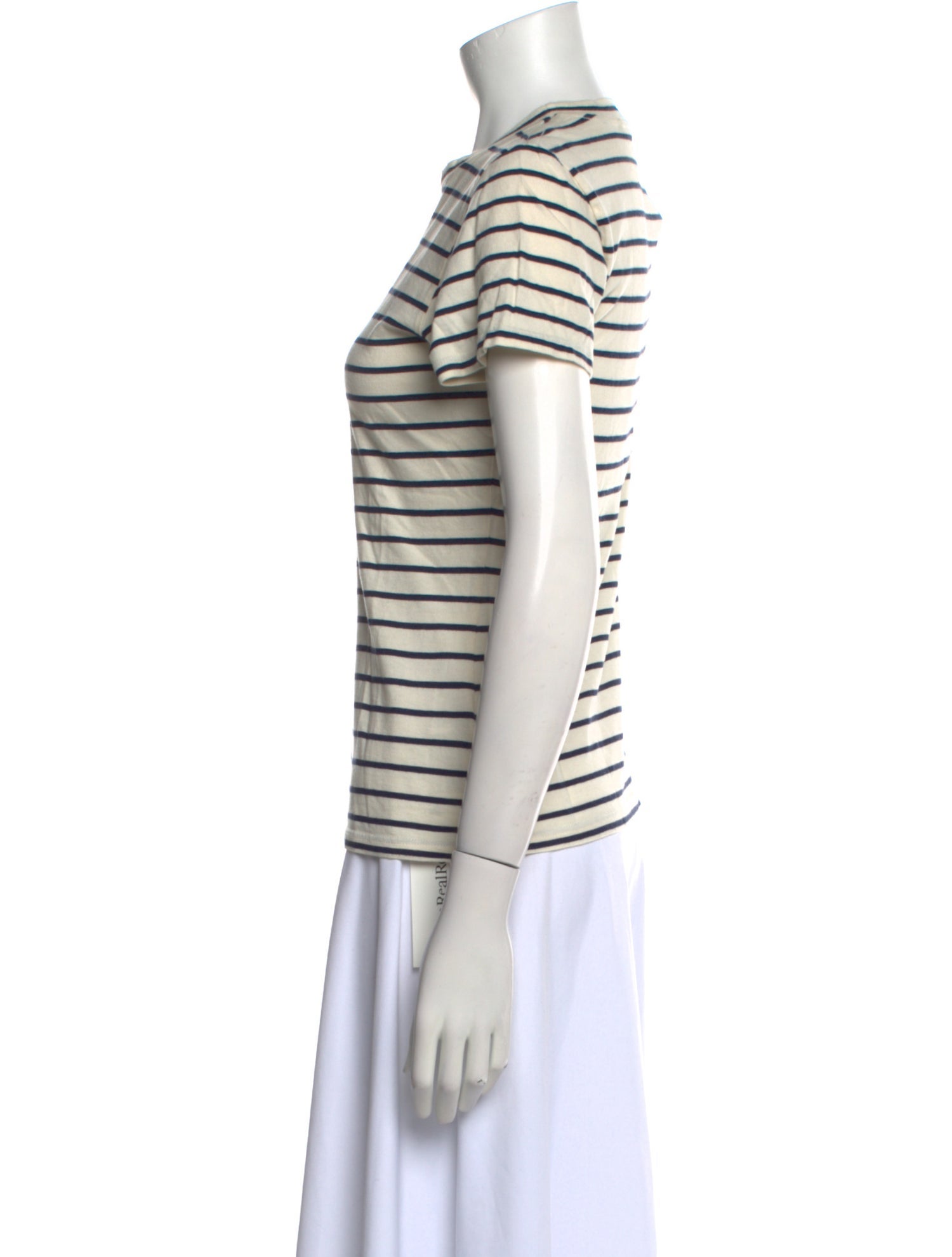 Nili Lotan Striped Crew Neck T-Shirt