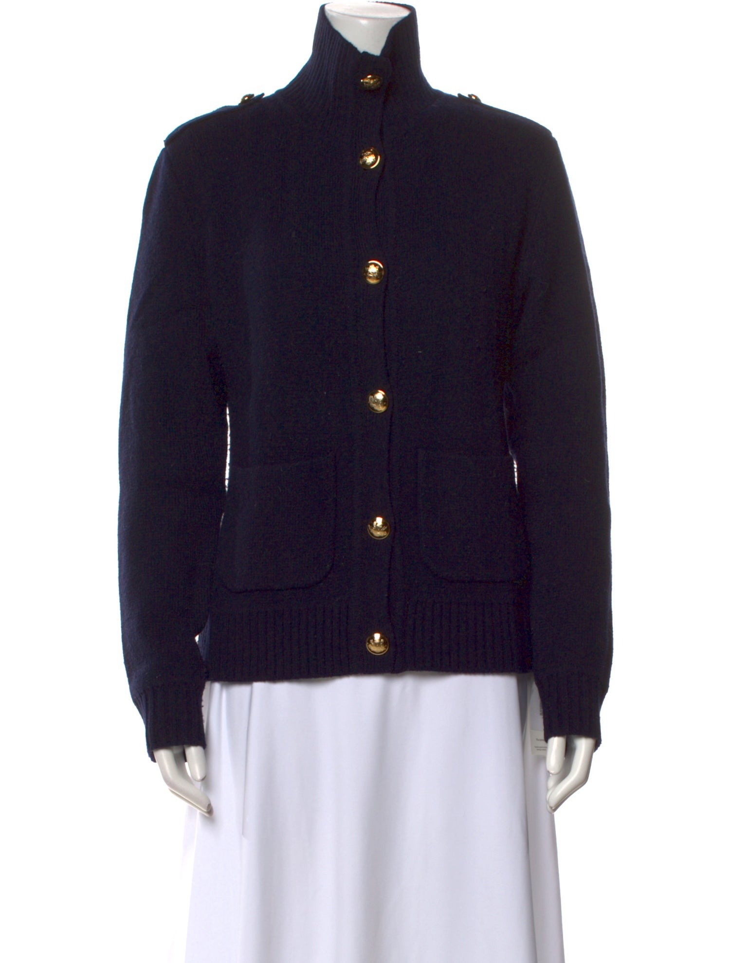 Nili Lotan Virgin Wool Mock Neck Sweater