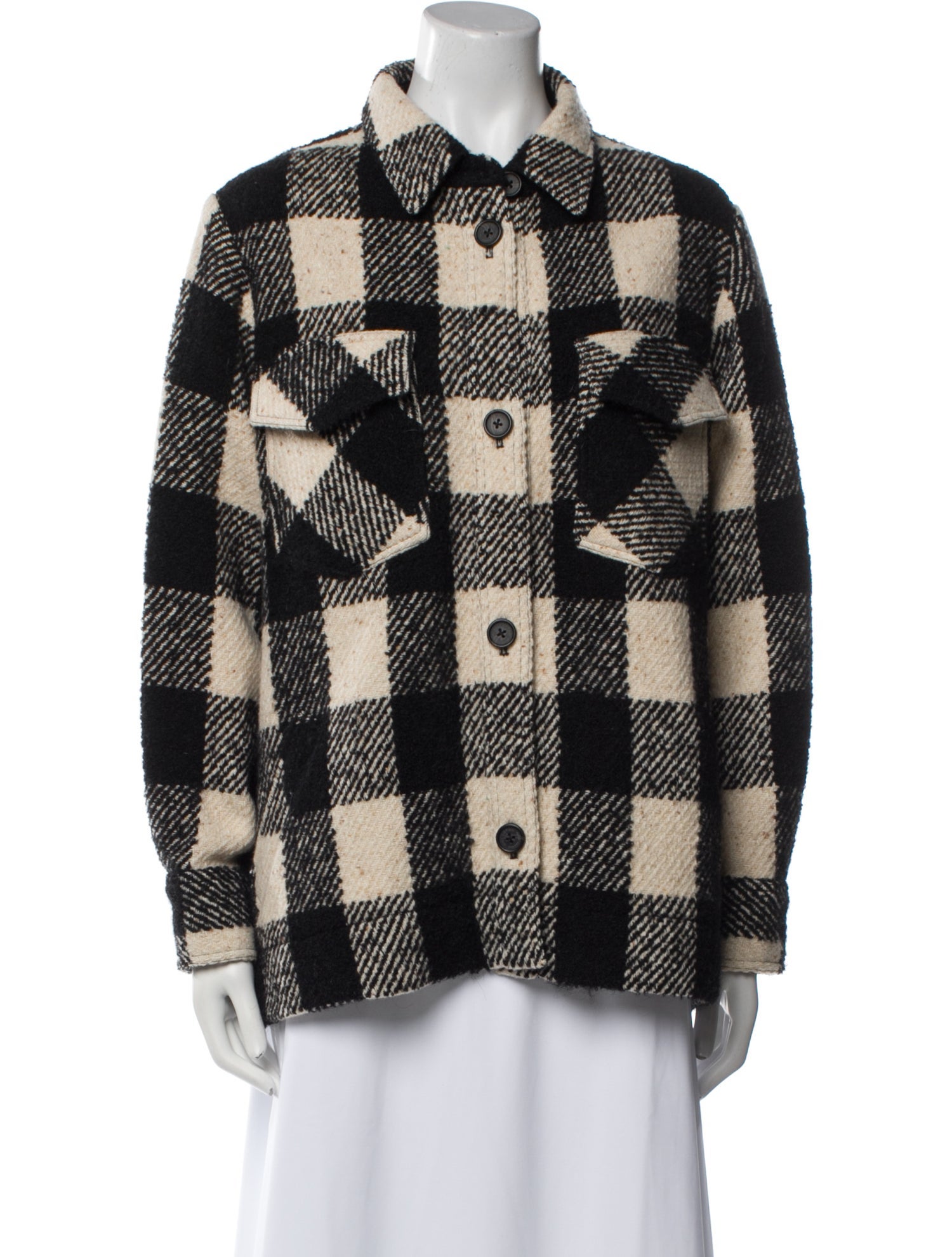 Nili Lotan Plaid Print Jacket