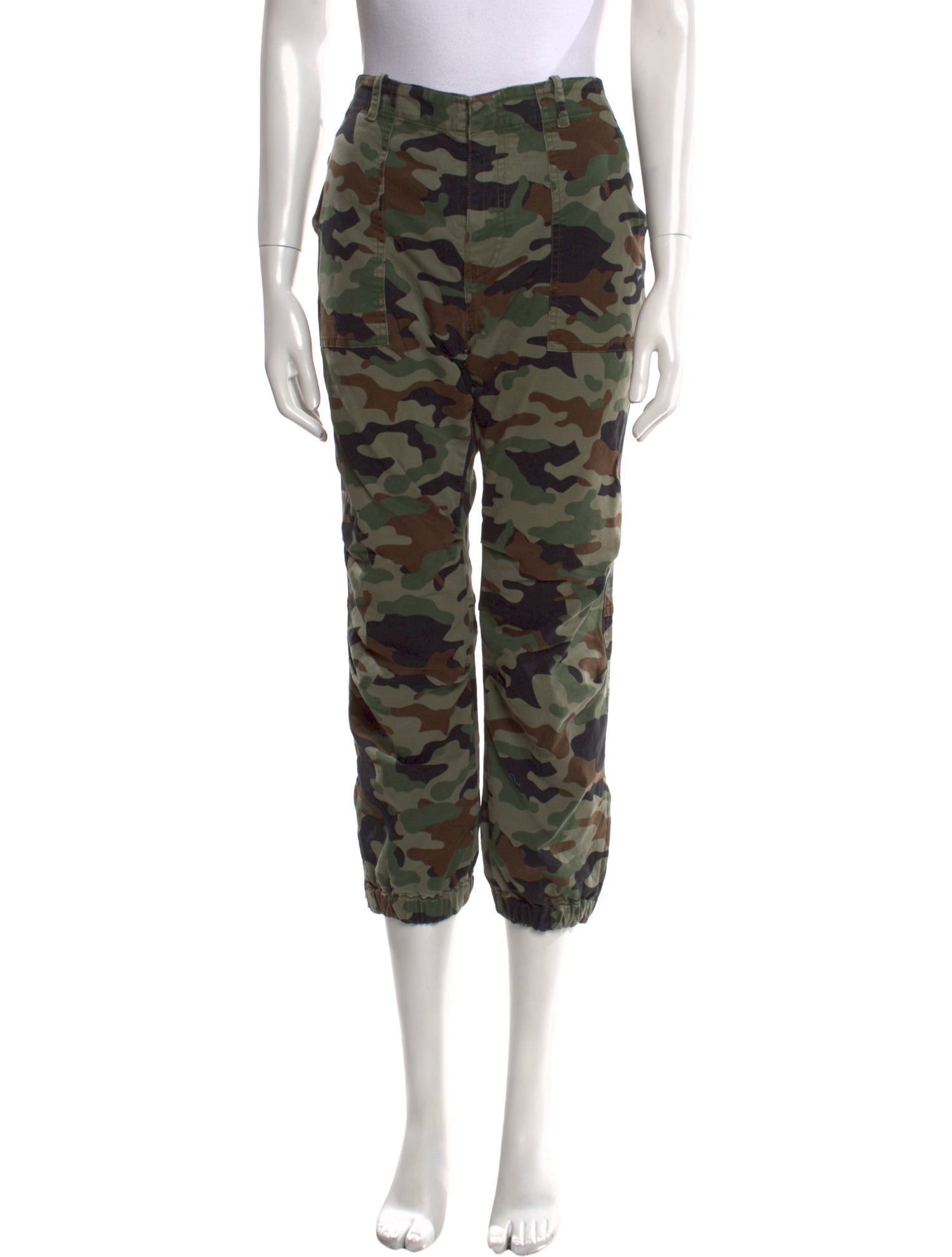 Nili Lotan Camouflage Print Straight Leg Pants