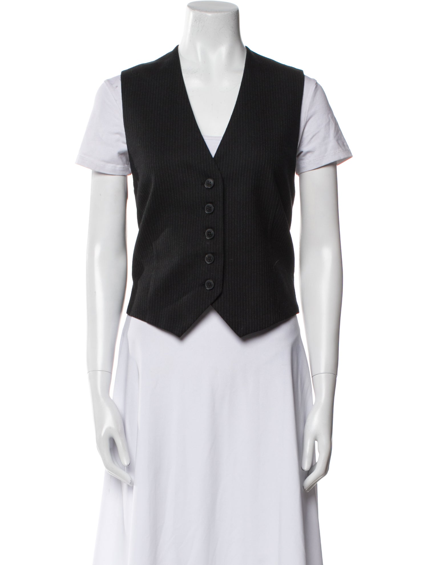 Nili Lotan Wool Striped Vest