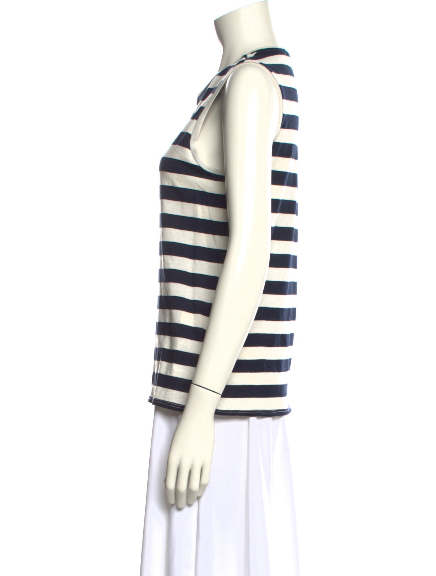 Nili Lotan Striped Crew Neck Top