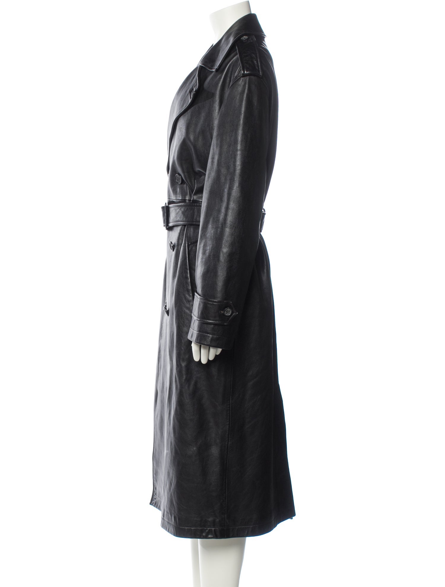 Nili Lotan Leather Trench Coat