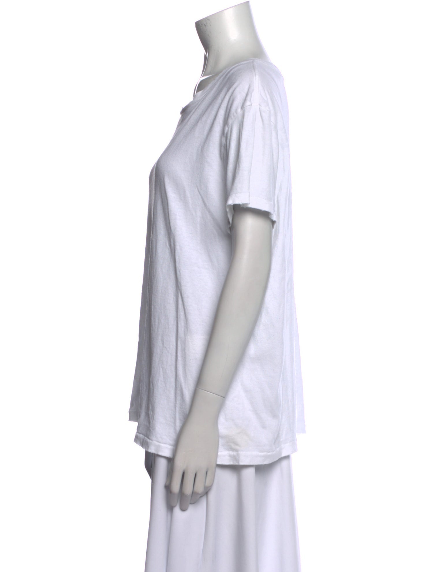Nili Lotan Bateau Neckline Short Sleeve T-Shirt