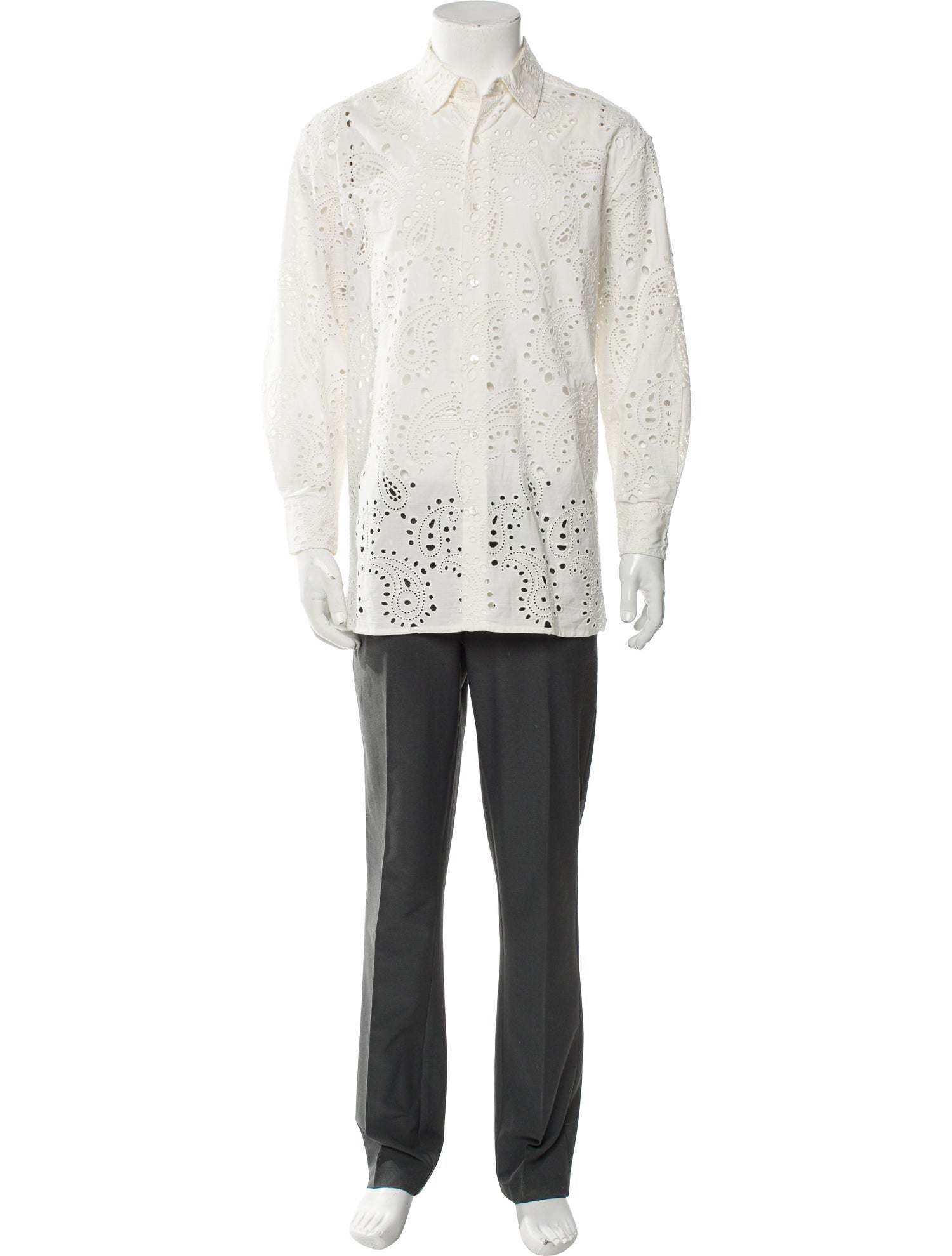 Nili Lotan Paisley Print Long Sleeve Shirt