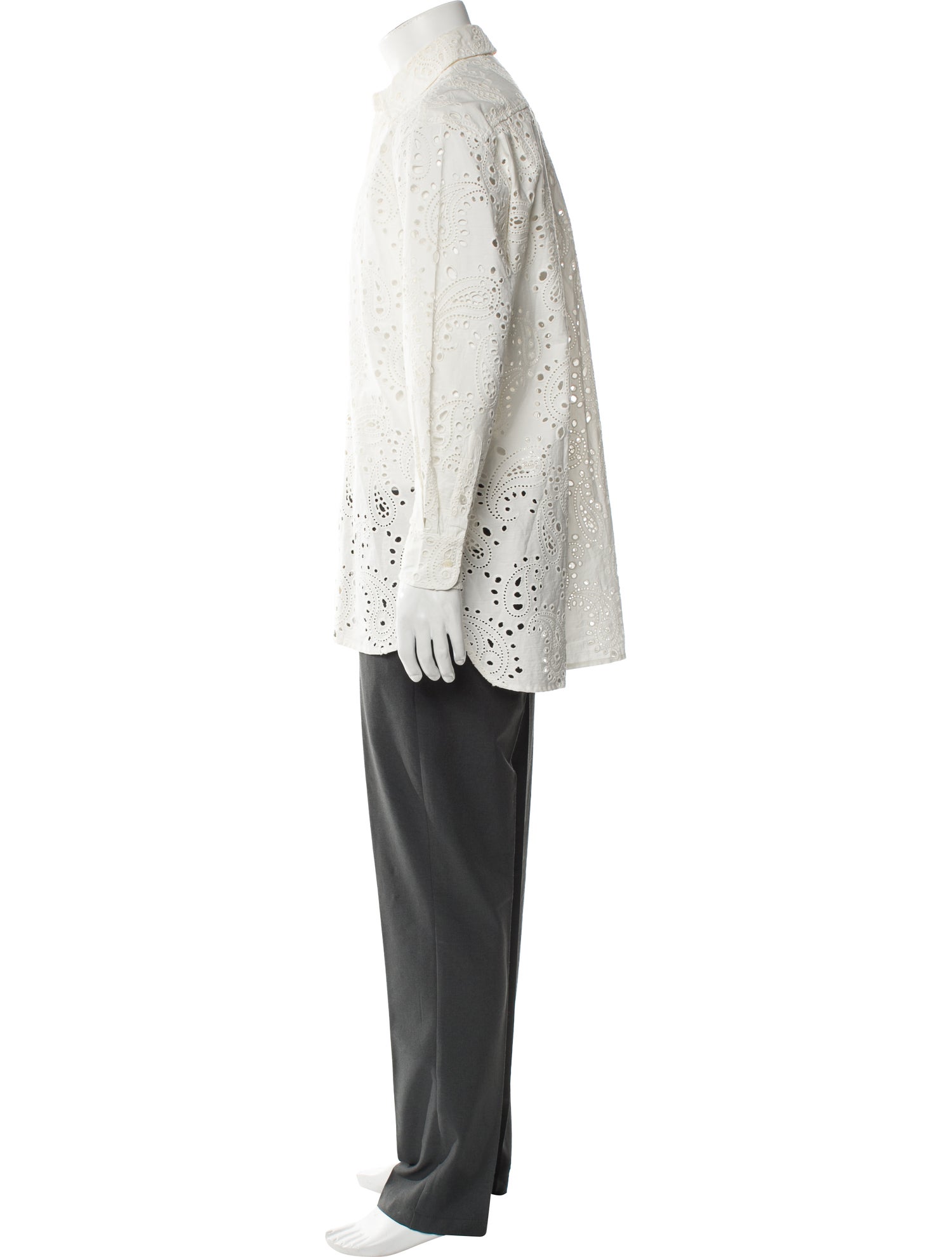 Nili Lotan Paisley Print Long Sleeve Shirt