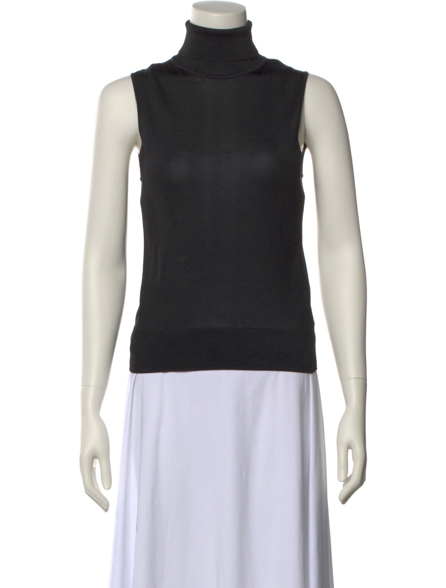 Nili Lotan Silk Turtleneck Top