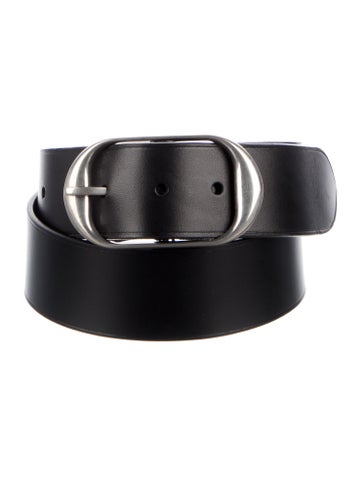 Pre-owned Nili Lotan Leather Belt In Black