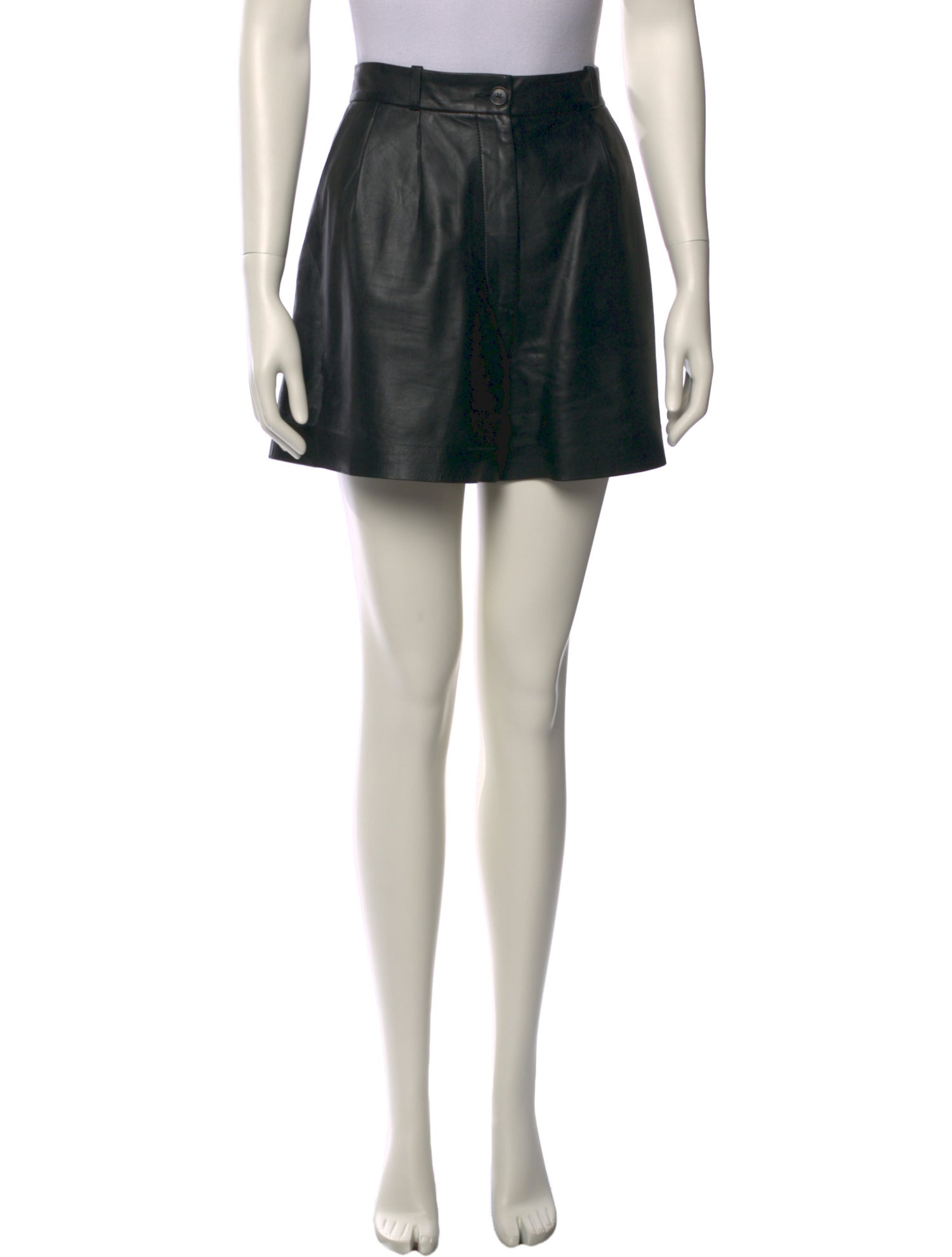 Nili Lotan Leather Mini Shorts