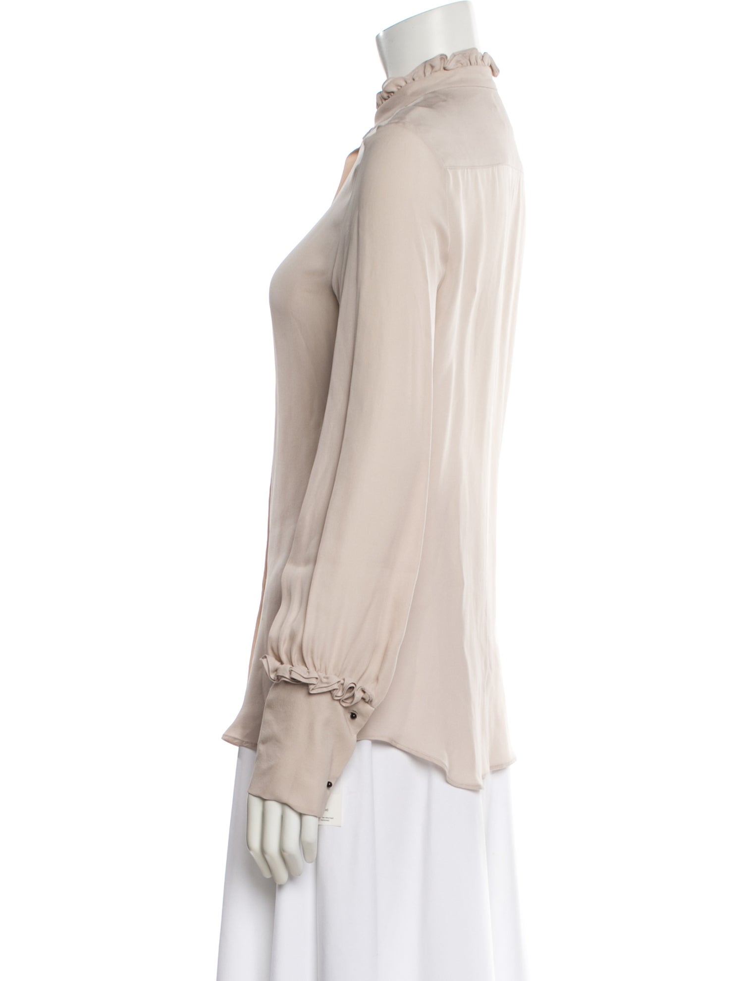 Nili Lotan Silk Long Sleeve Blouse