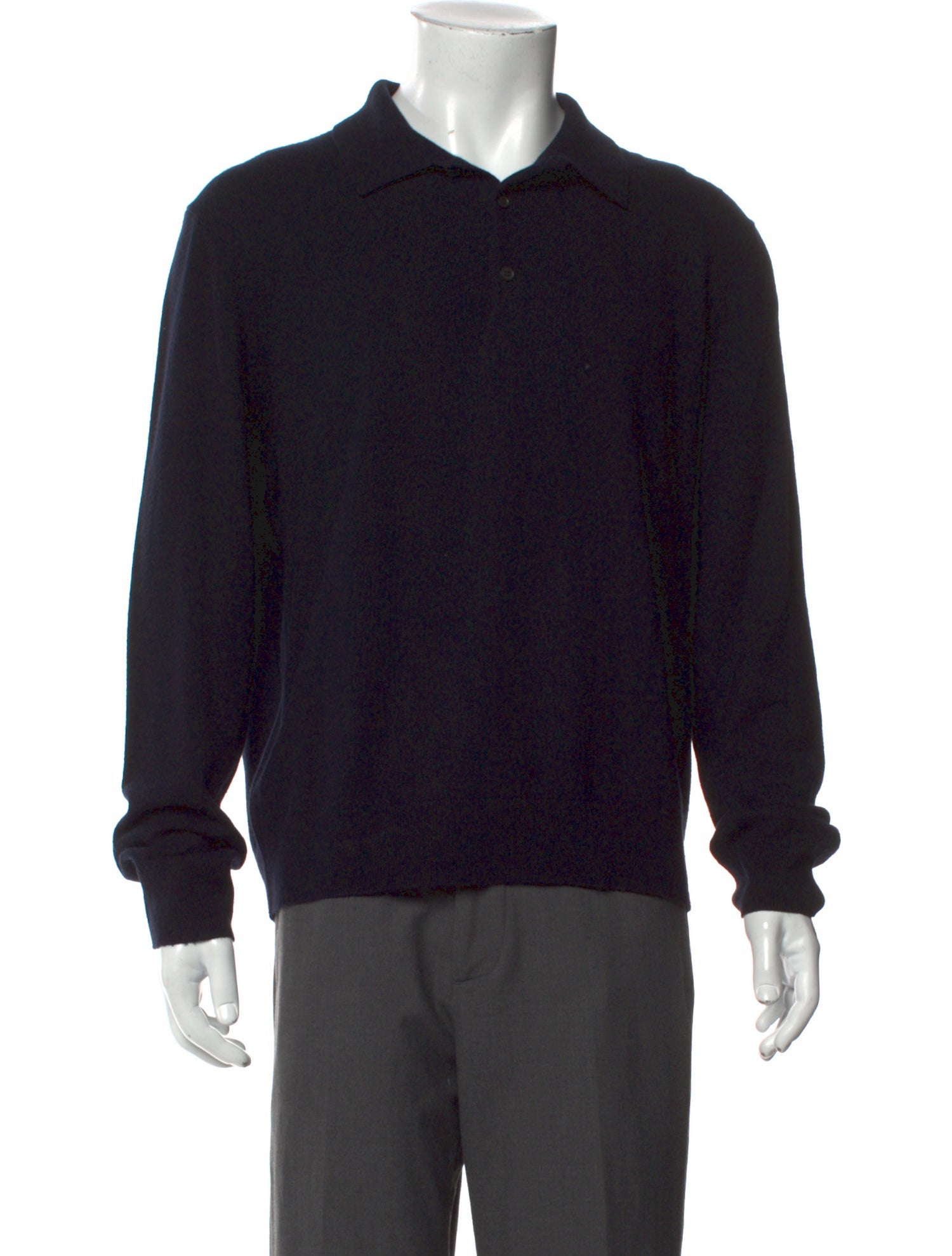 Nili Lotan Cashmere Crew Neck Polo Sweater