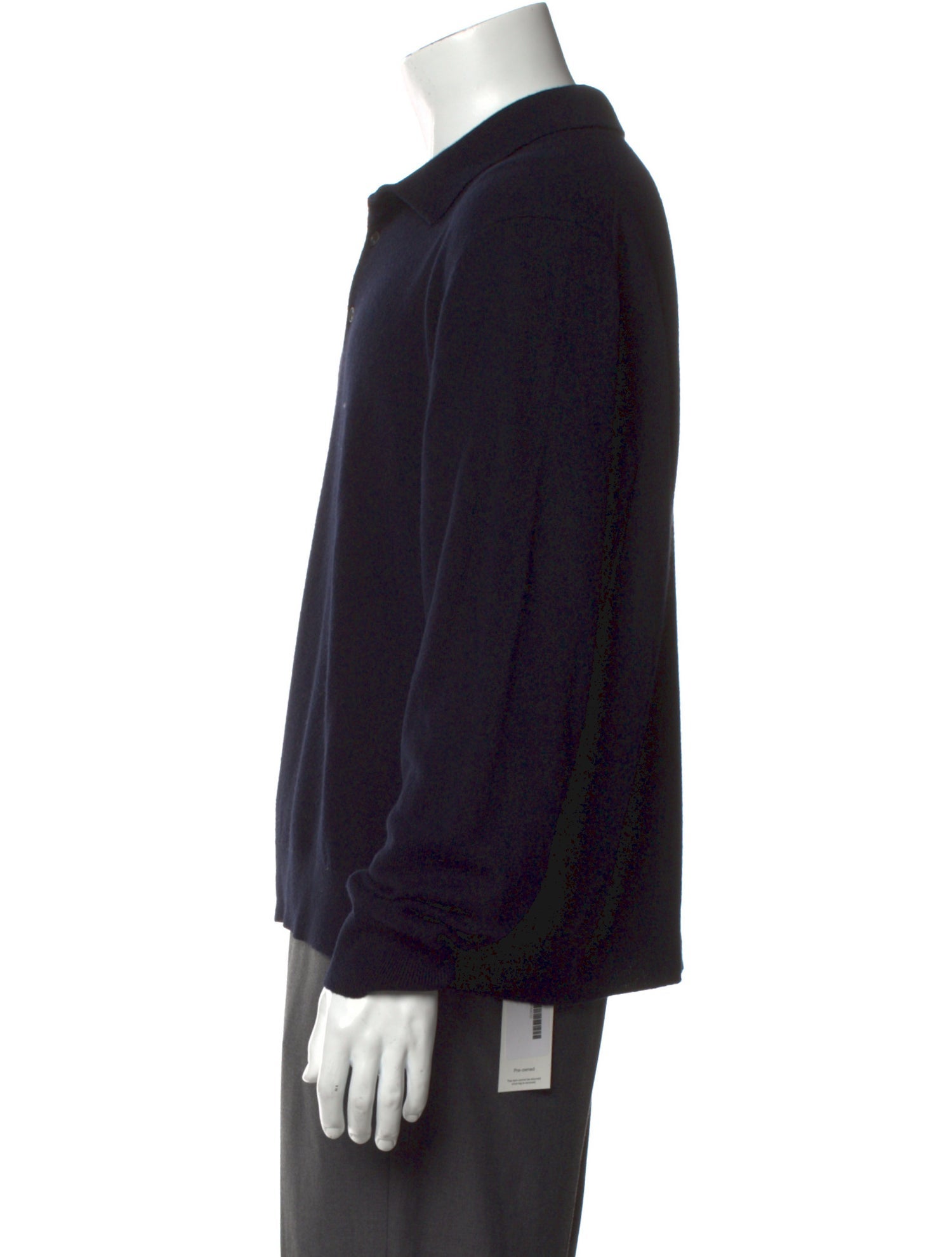 Nili Lotan Cashmere Crew Neck Polo Sweater