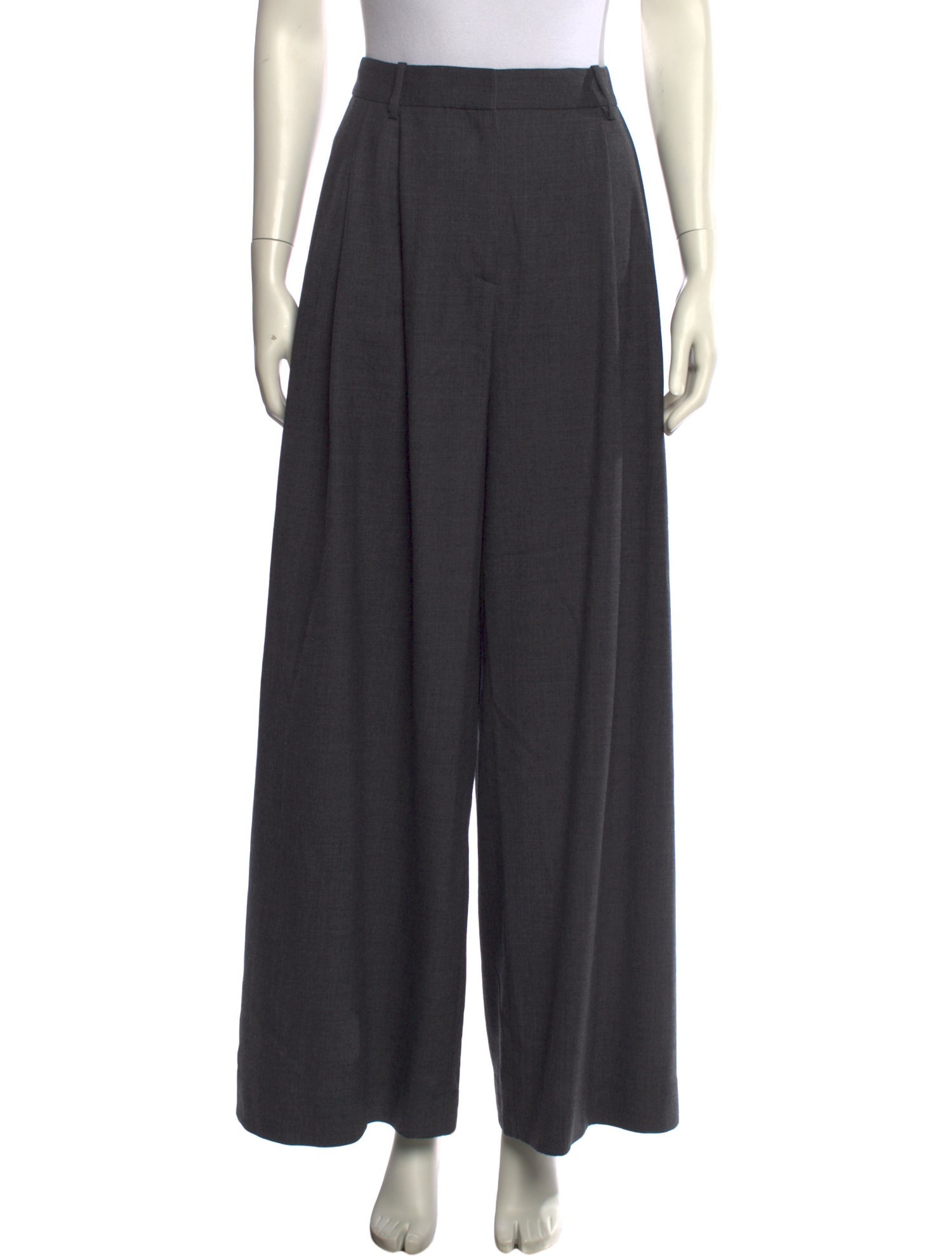 Nili Lotan Virgin Wool Wide Leg Pants
