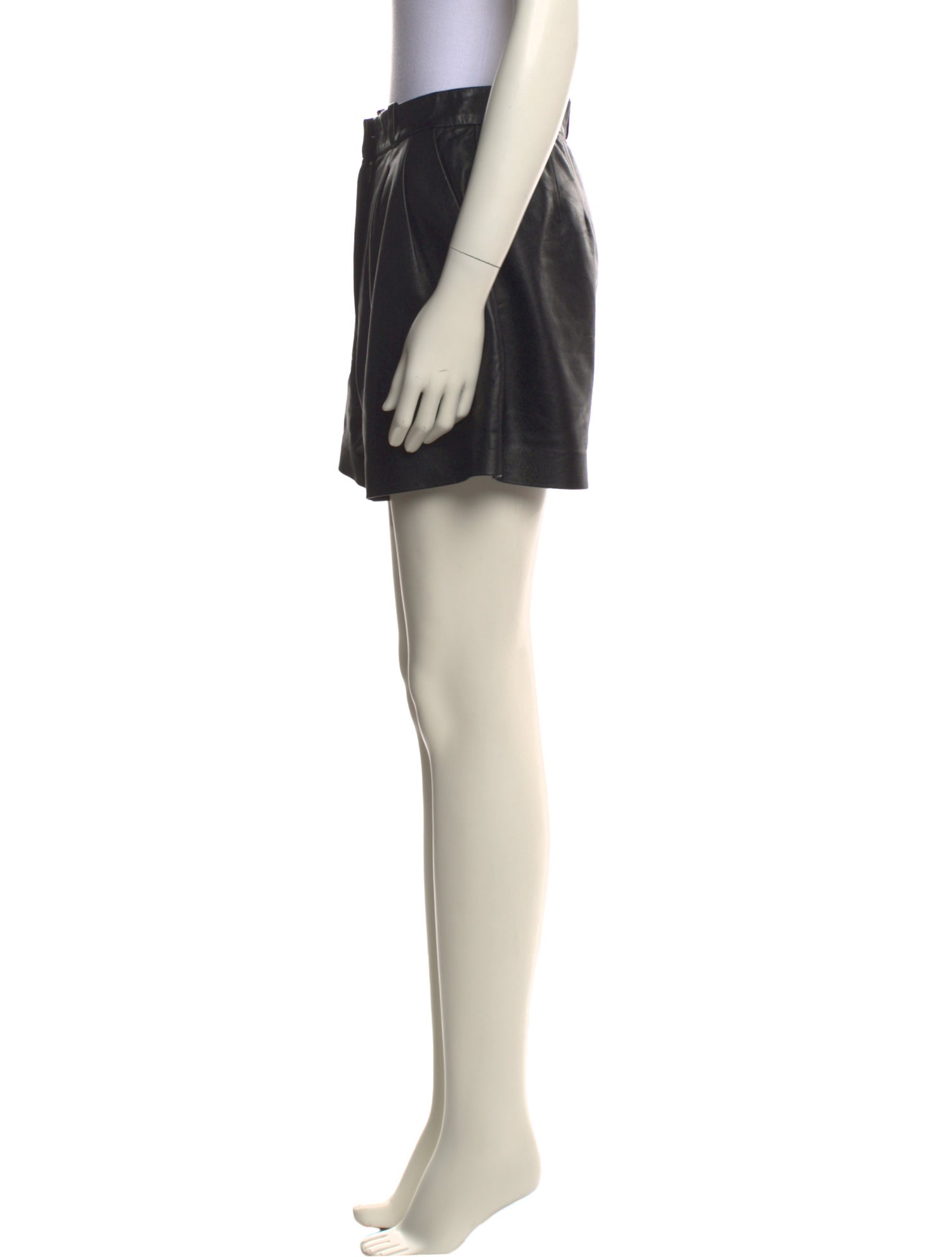 Nili Lotan Lambskin Mini Shorts