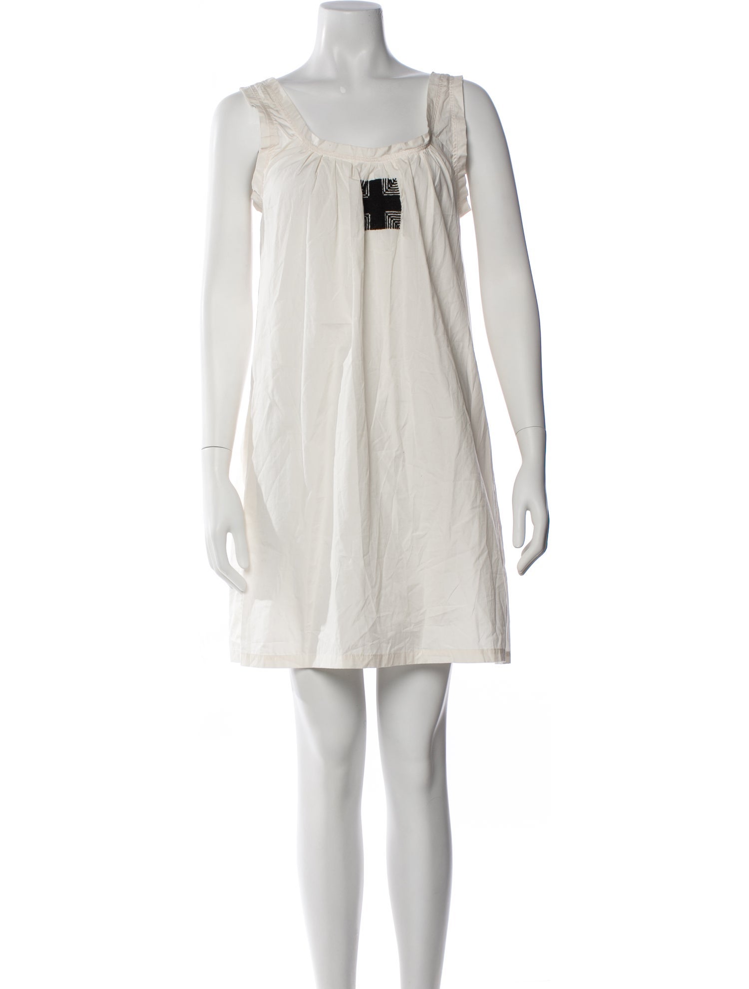 Nili Lotan Square Neckline Mini Dress