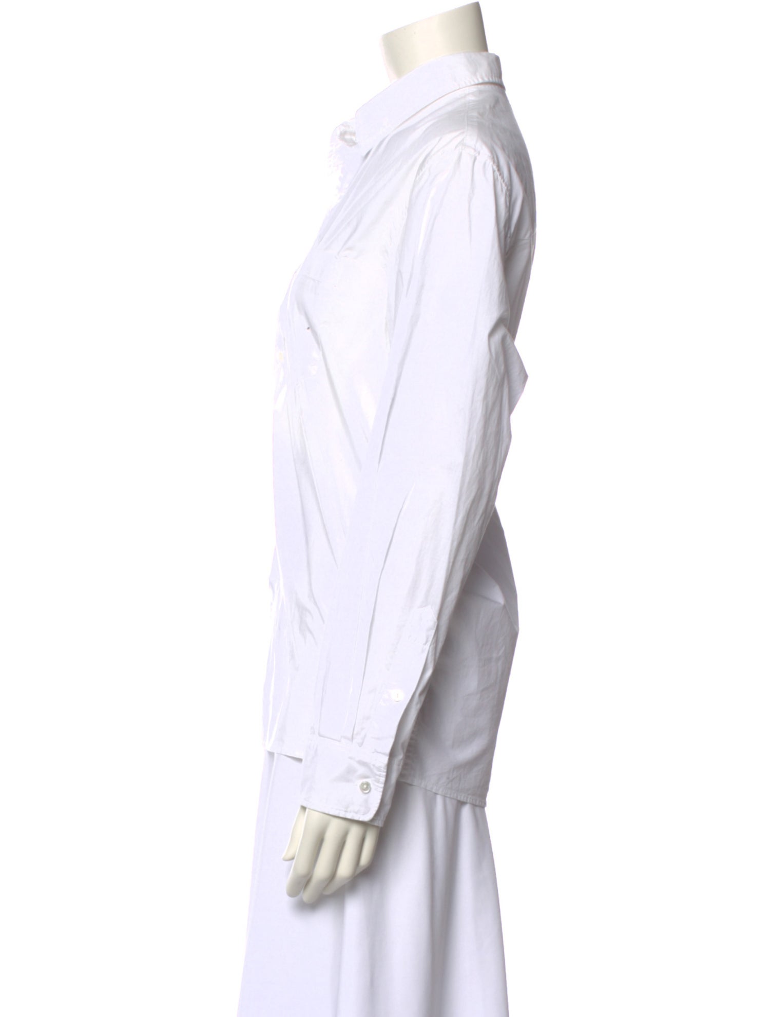 Nili Lotan Long Sleeve Button-Up Top