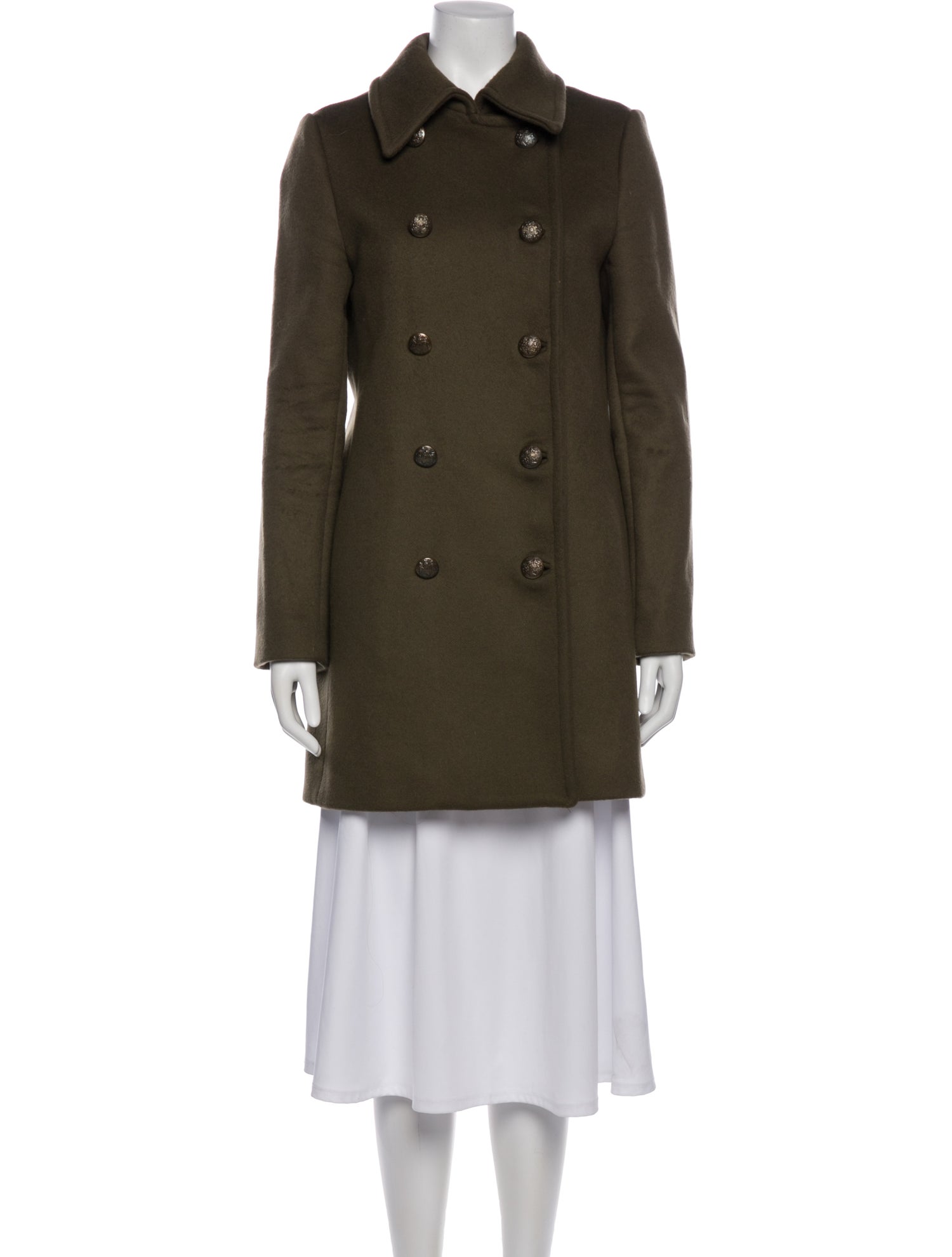 Nili Lotan Virgin Wool Peacoat