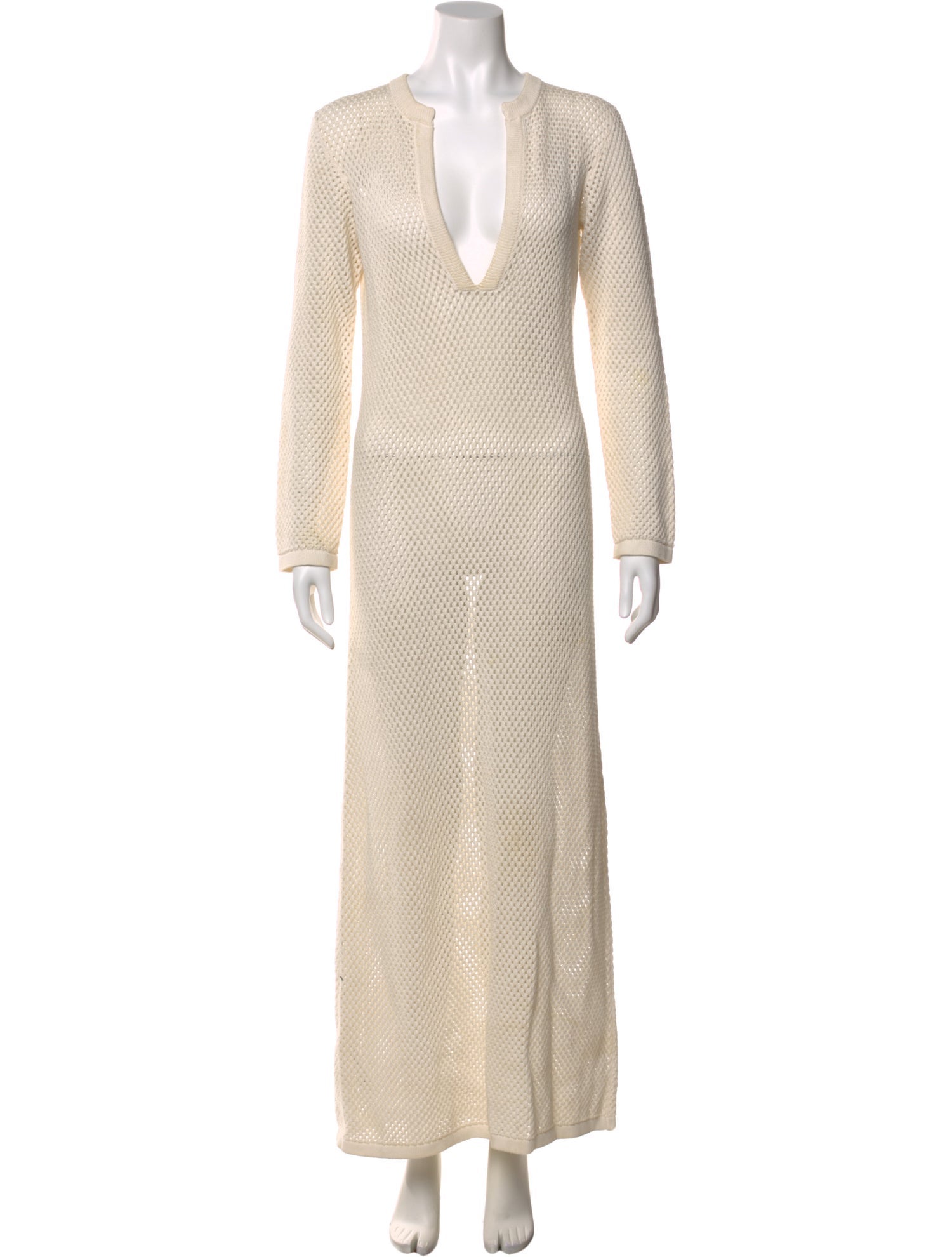 Nili Lotan V-Neck Long Dress