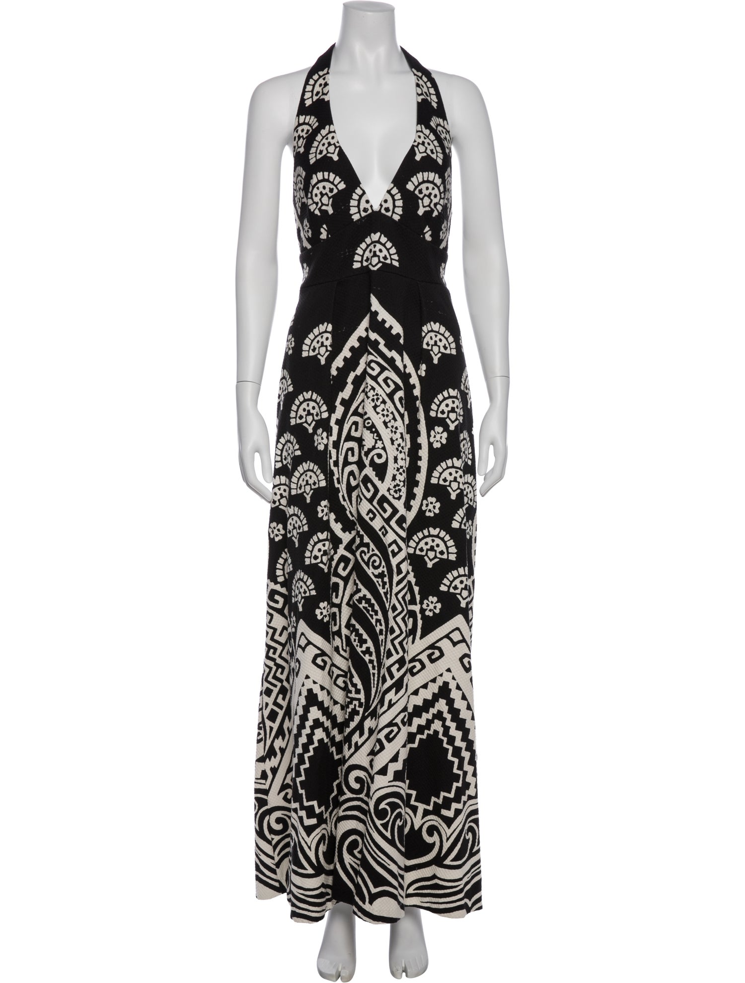 Nili Lotan Printed Long Dress