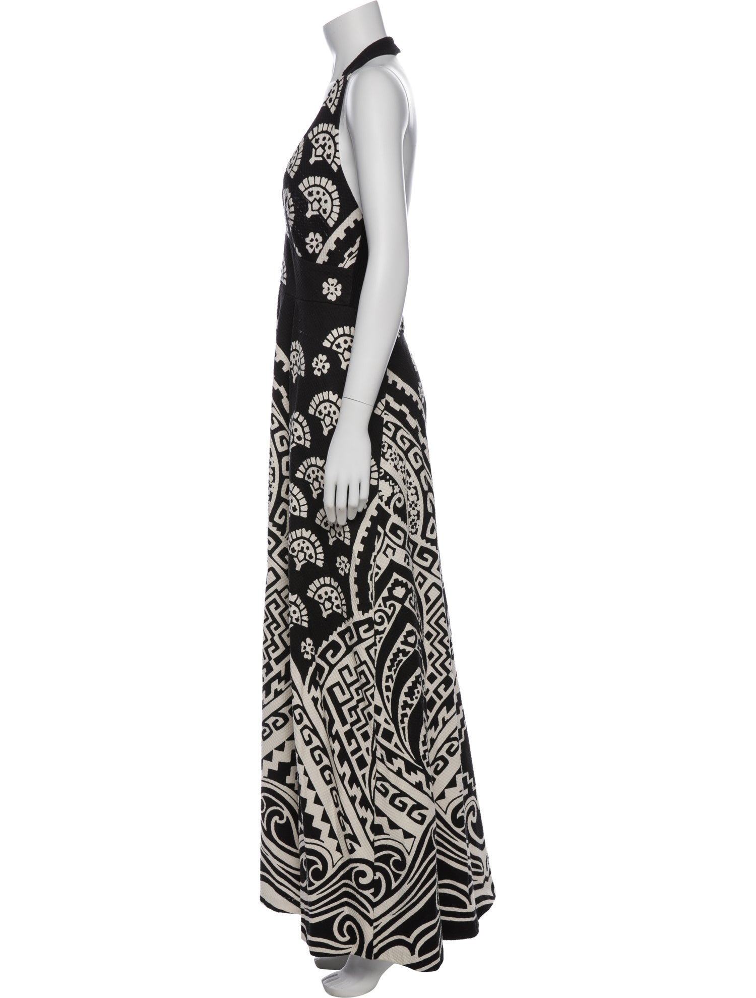 Nili Lotan Printed Long Dress
