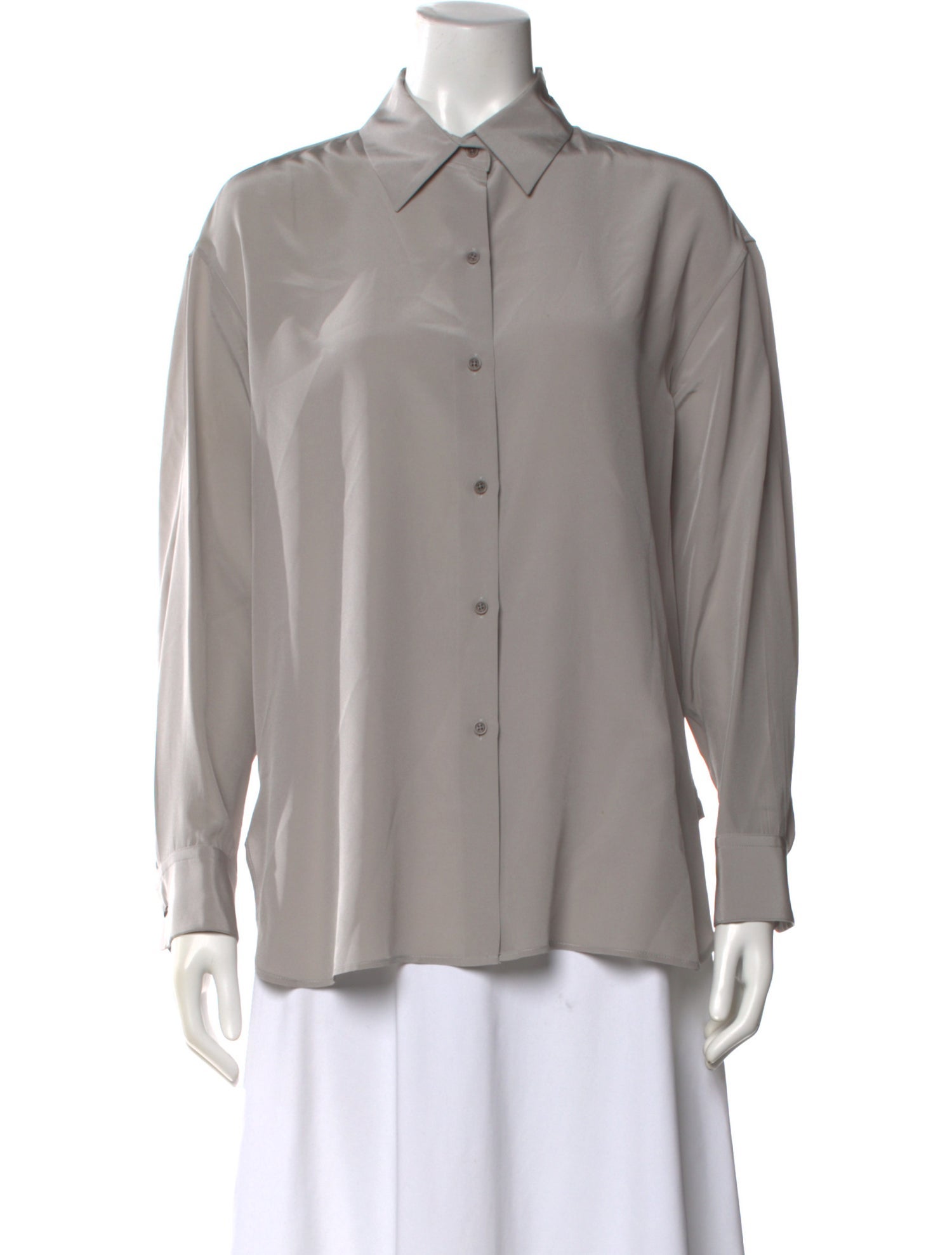 Nili Lotan Silk Long Sleeve Blouse