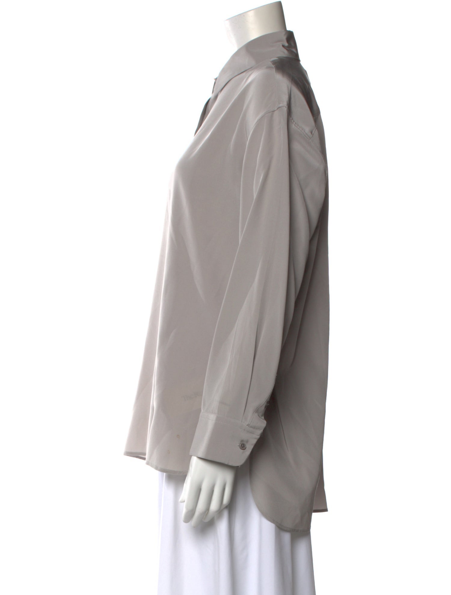 Nili Lotan Silk Long Sleeve Blouse