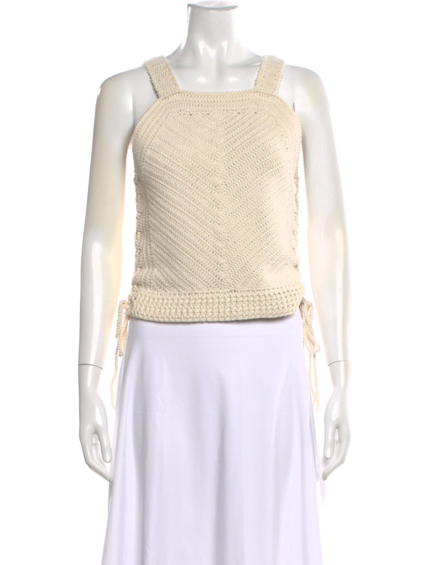 Nili Lotan Square Neckline Sleeveless Top