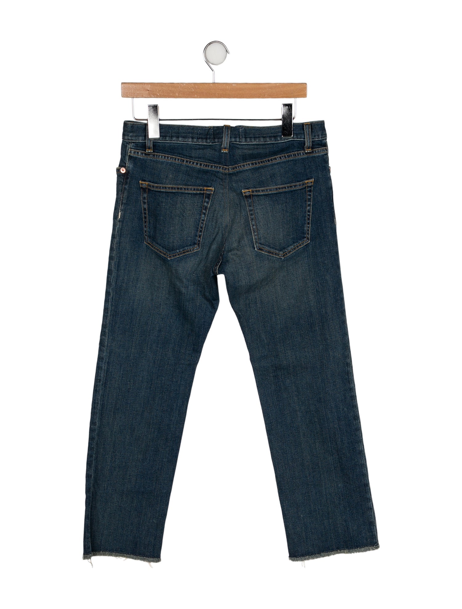 Nili Lotan Mid-Rise Straight Leg Jeans