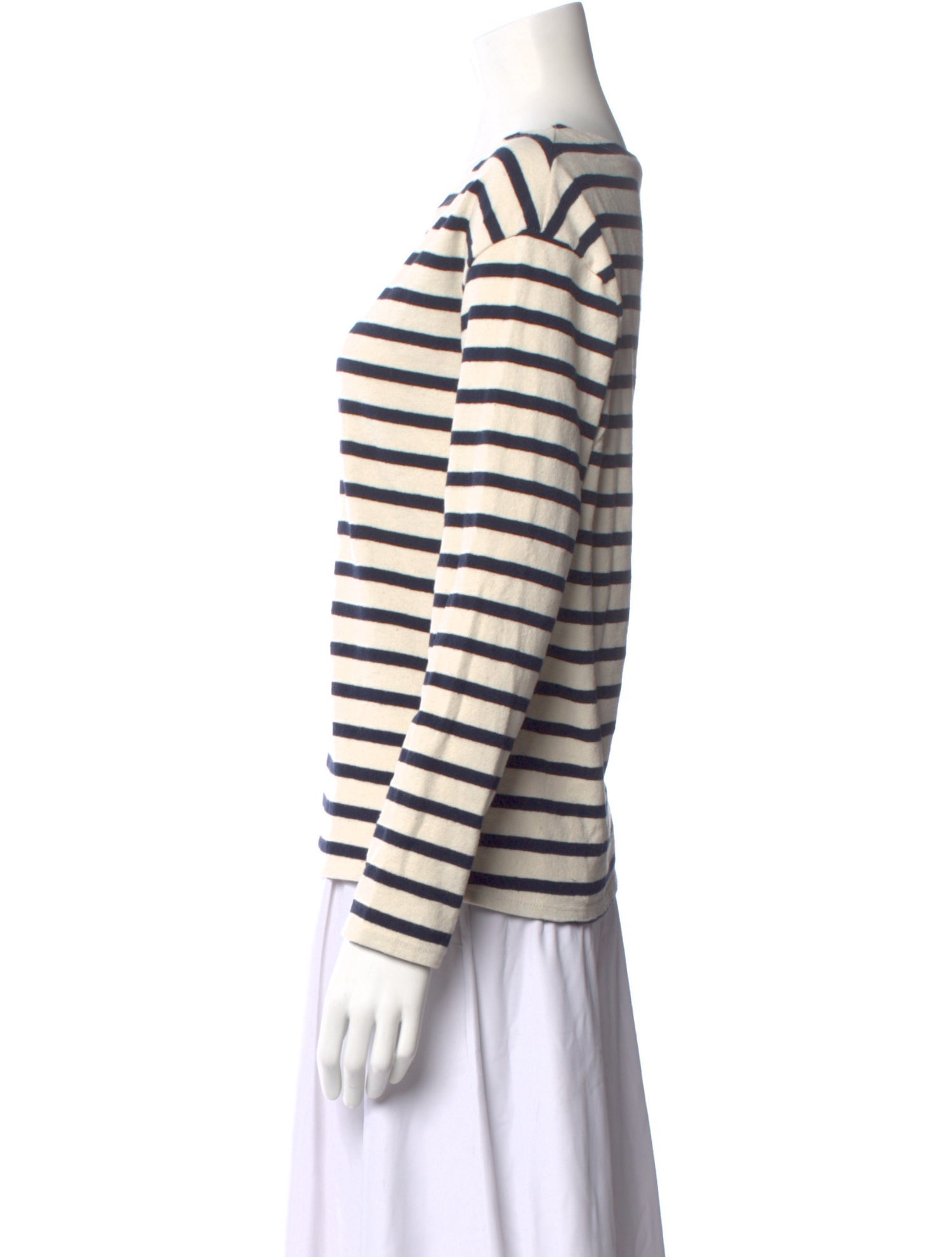 Nili Lotan Striped Scoop Neck Sweater