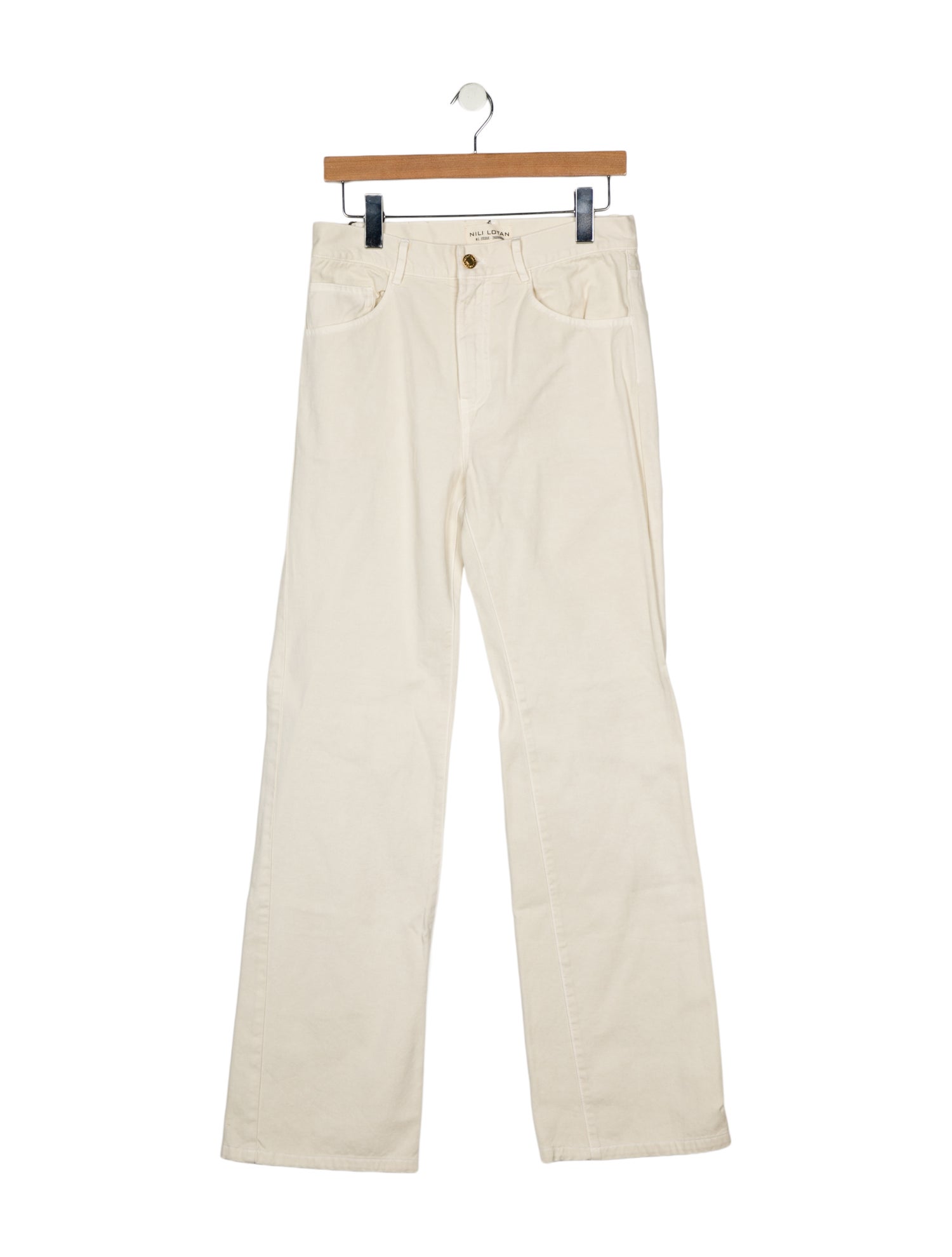 Nili Lotan High-Rise Wide Leg Jeans