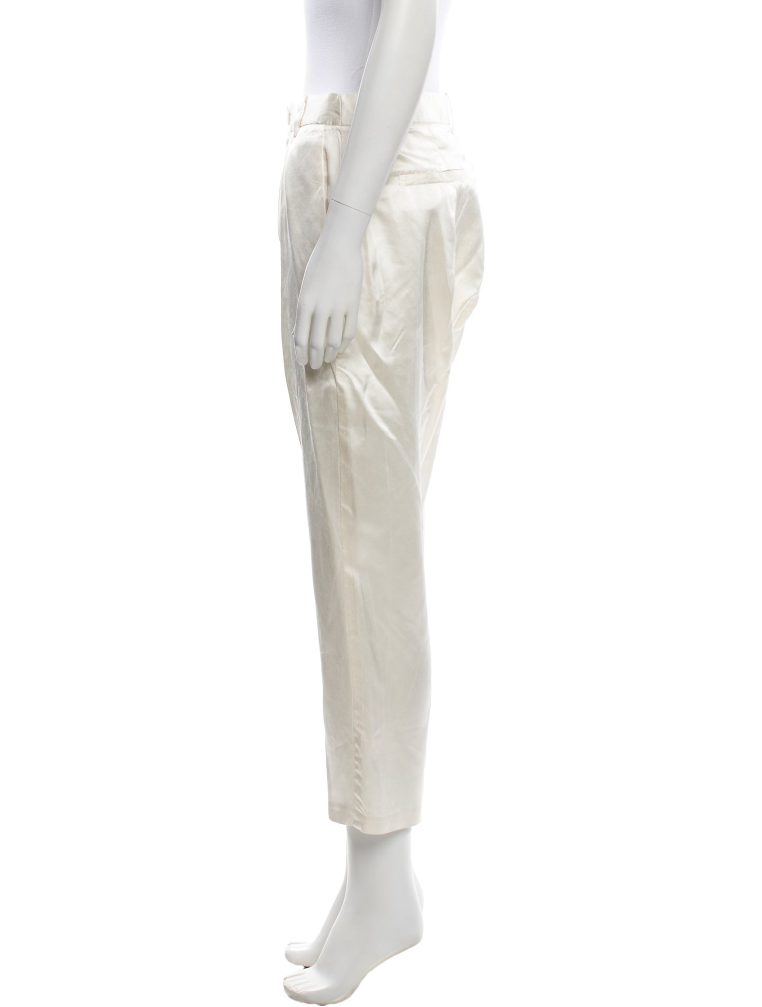 Nili Lotan Silk Straight Leg Pants