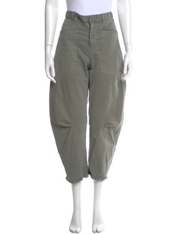 Pre-owned Nili Lotan Straight Leg Pants In Green