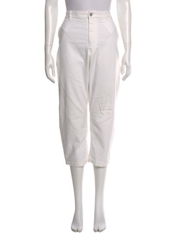 Pre-owned Nili Lotan Straight Leg Pants In White