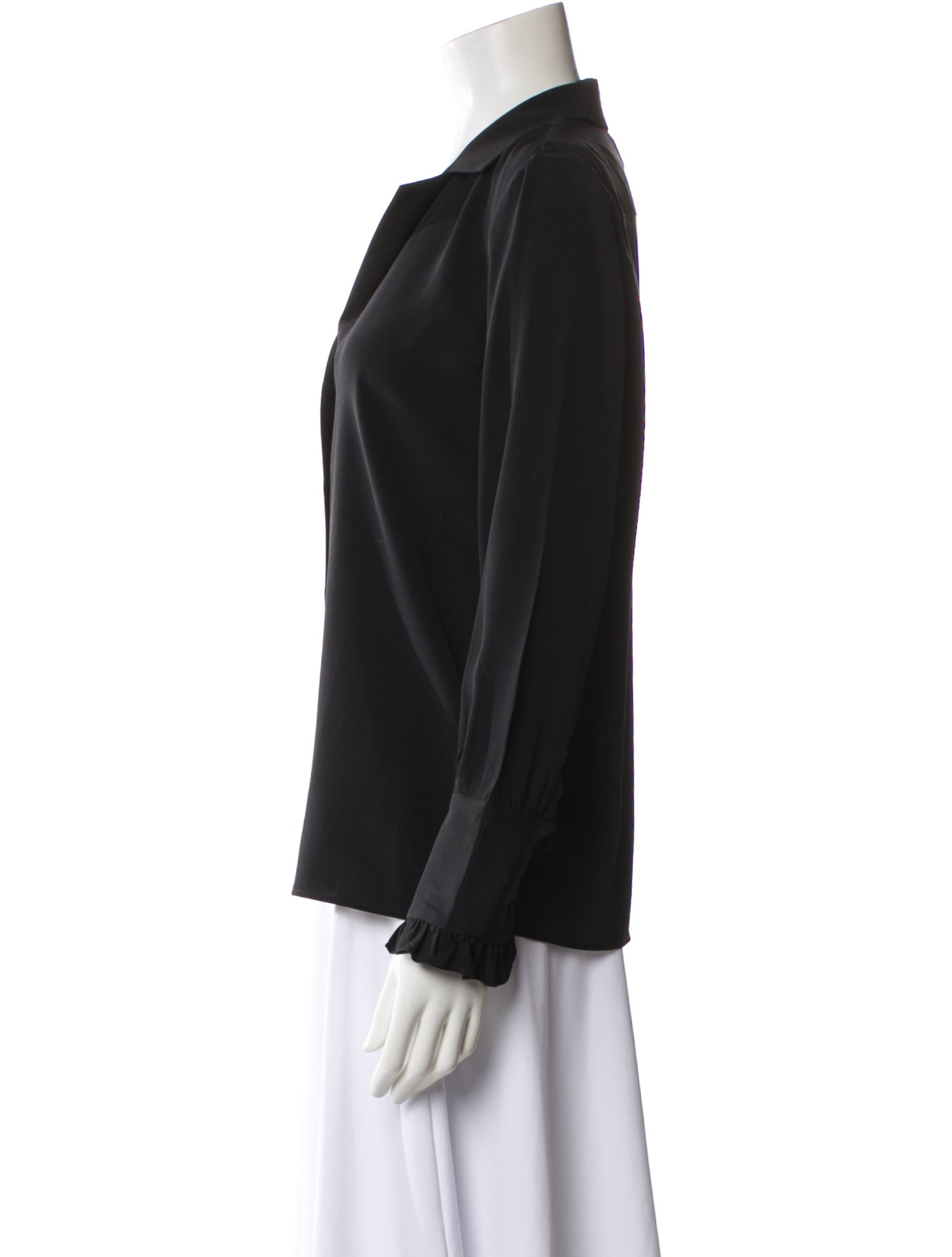 Nili Lotan Silk Long Sleeve Blouse